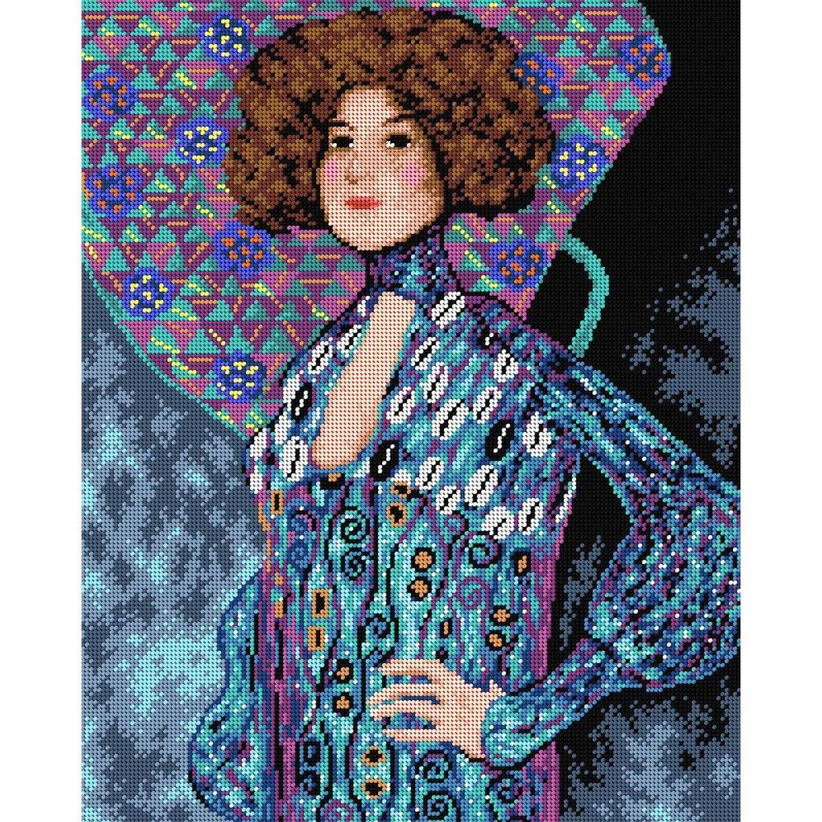 Orchidea Gobelin Gustav Klimt- Portrait of Emilie Floege Halfstitch Canvas