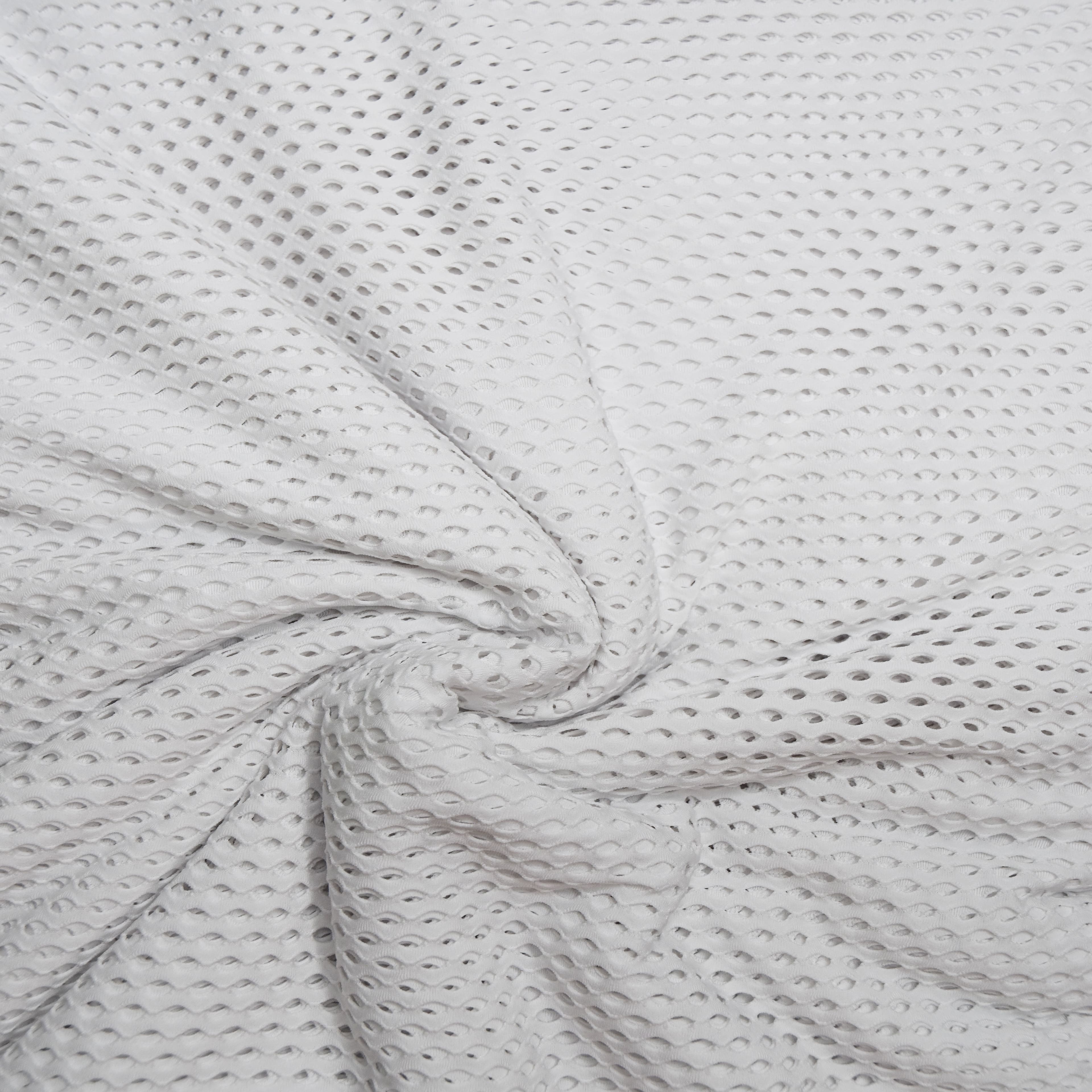 Feldman White Medium Knit Cargo Mesh