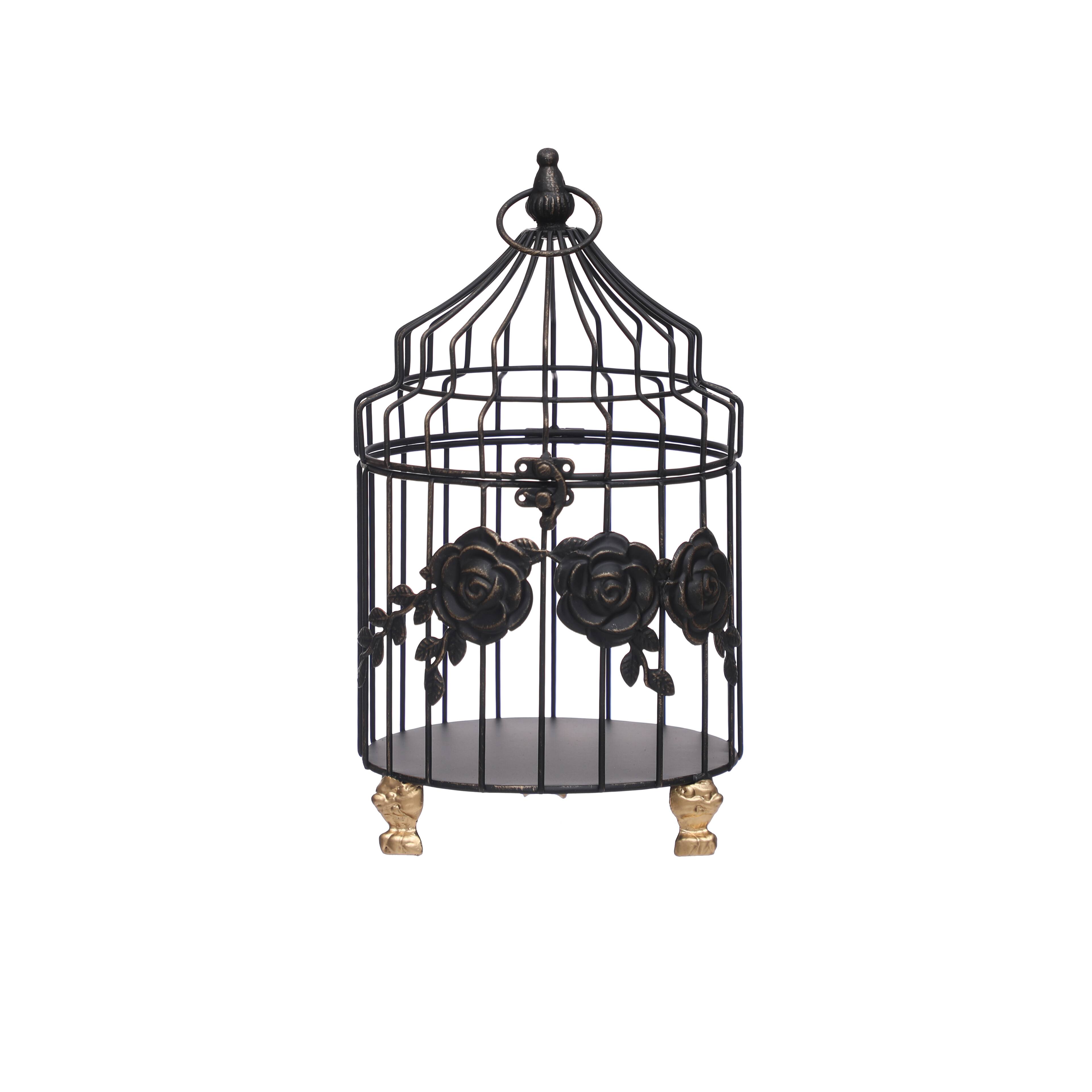 Gold & Black Birdcage Tabletop Accent by Ashland®
