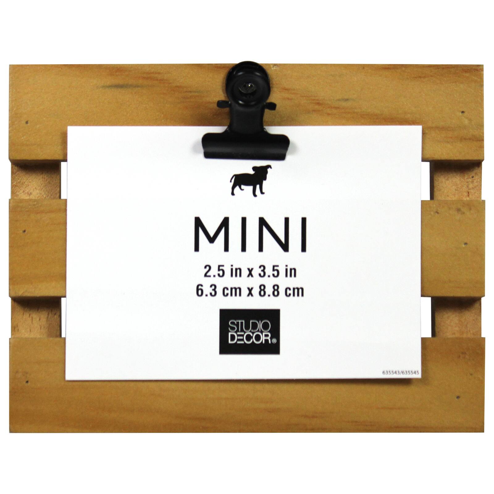 Walnut Slatted Mini Clip Frame by Studio Décor® Michaels