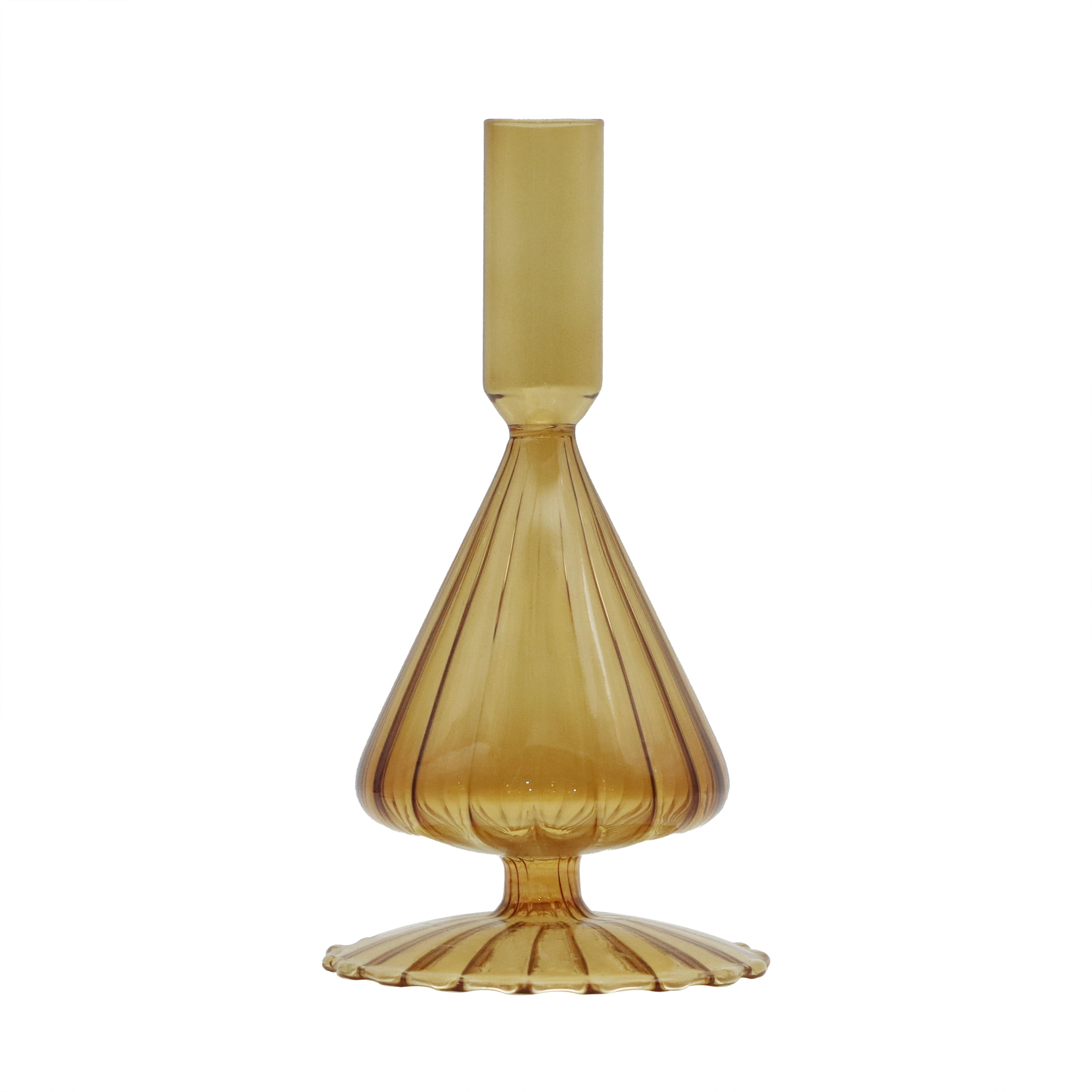 7&#x22; Spindle Glass Taper Candle Holder by Ashland&#xAE;