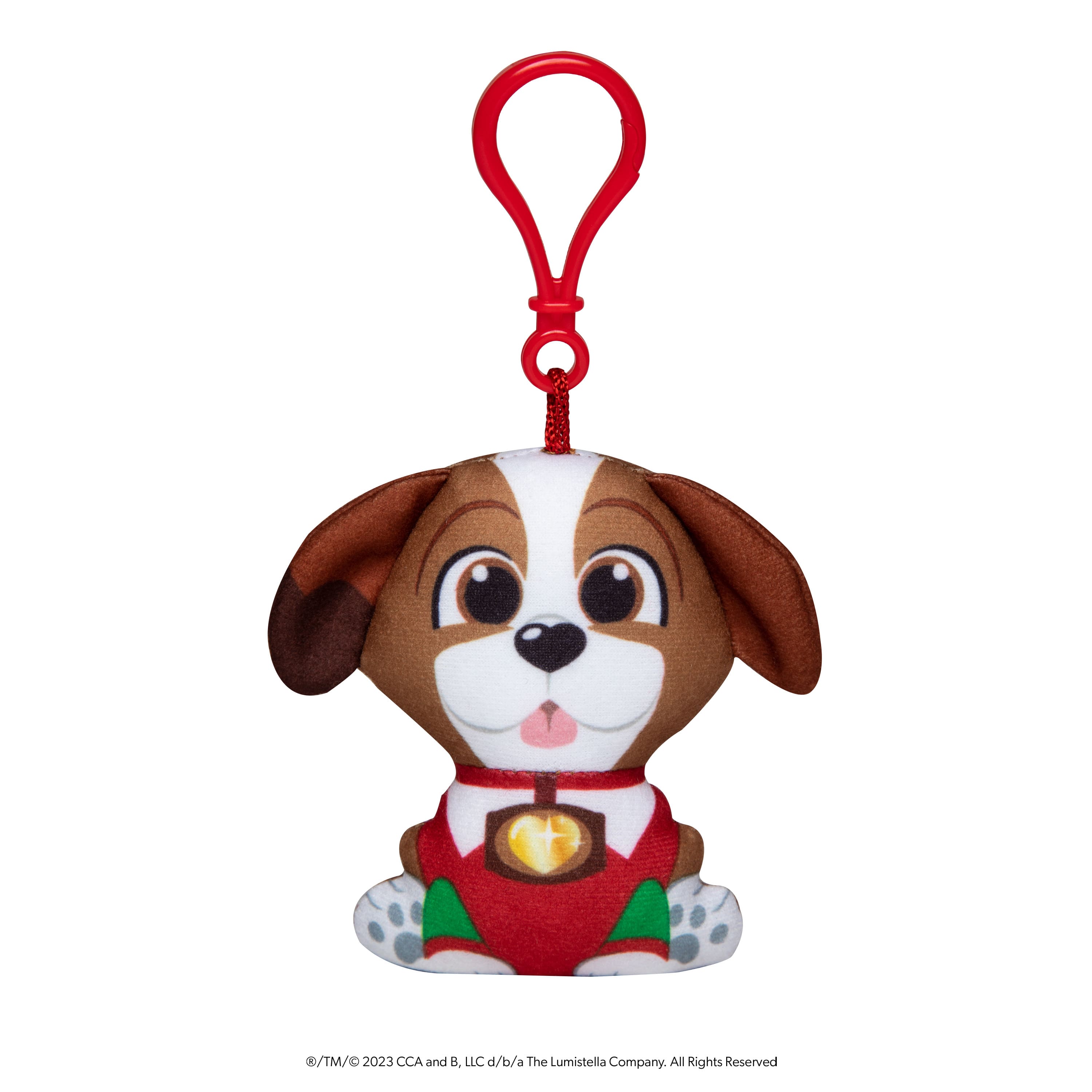 Elf Pets&#xAE; Plushee Pals&#xAE; Mini Clip-On, Saint Bernard