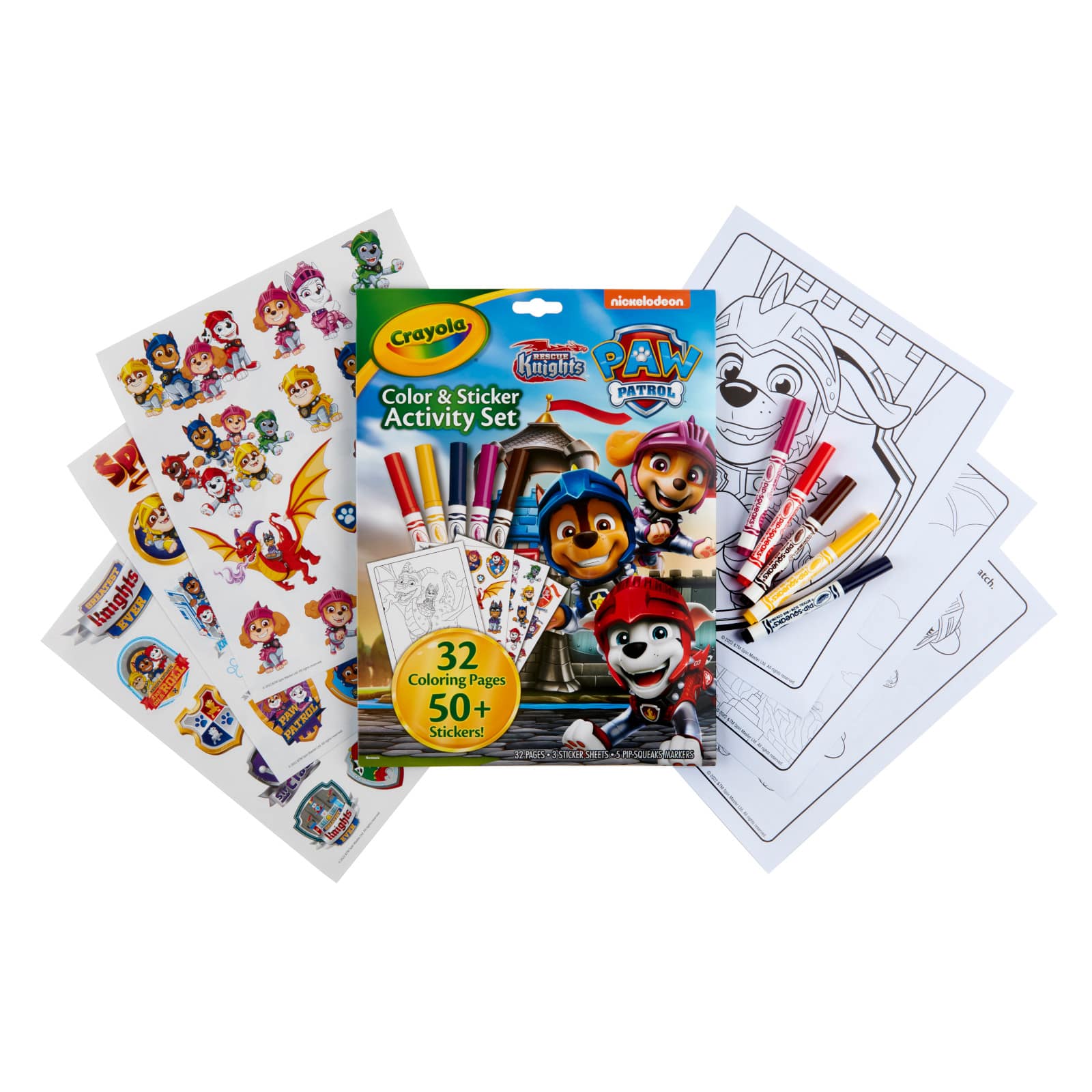 Crayola® Paw Patrol™ Rescue Knights™ Color & Sticker Activity Set