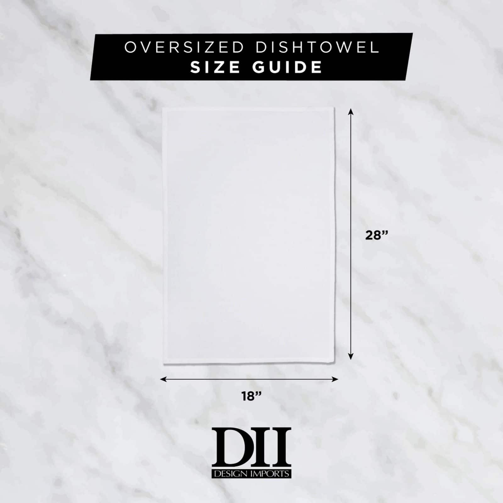 DII&#xAE; White Flat Woven Dishtowels, 6ct.