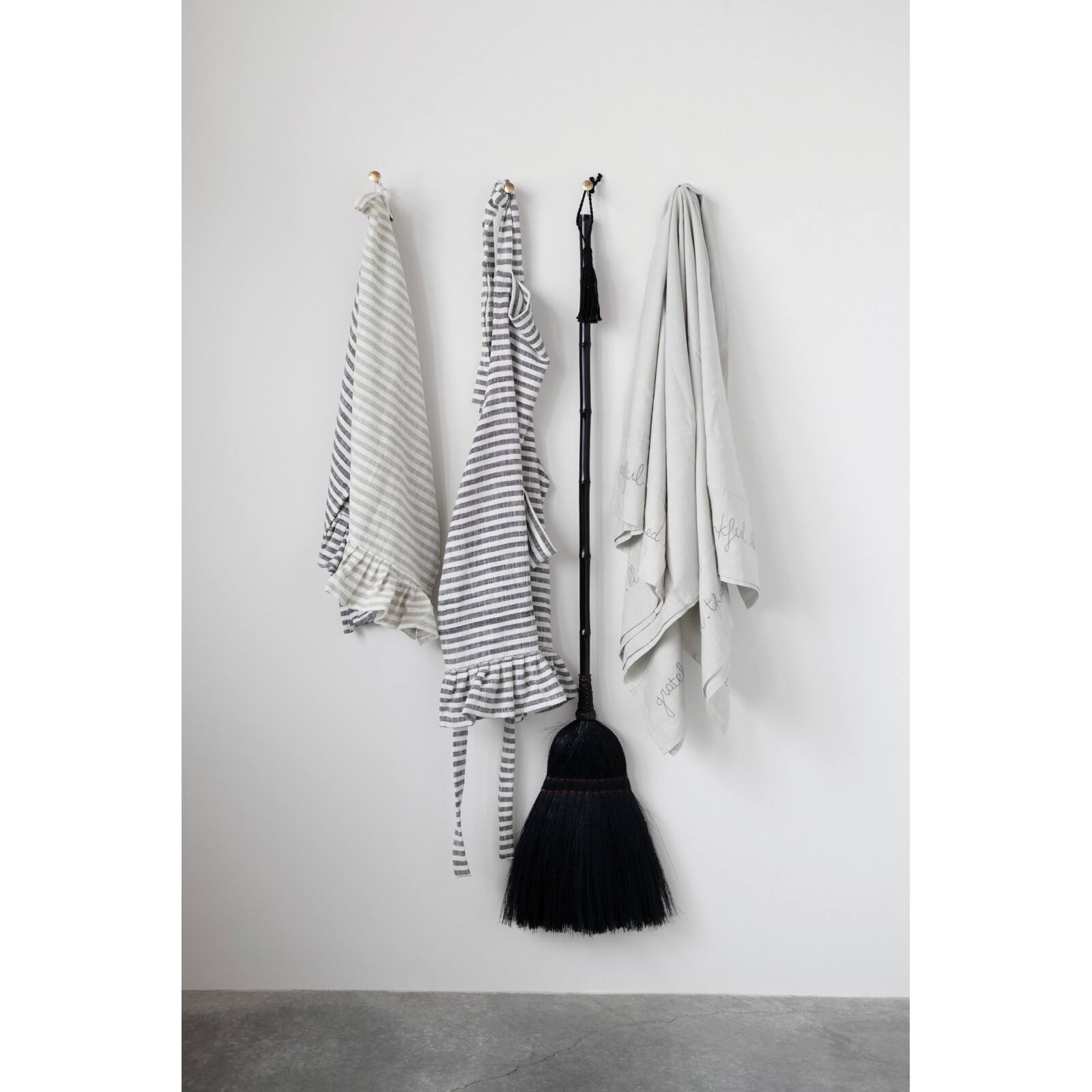 Hello Honey® Ruffled Striped Apron with Pocket