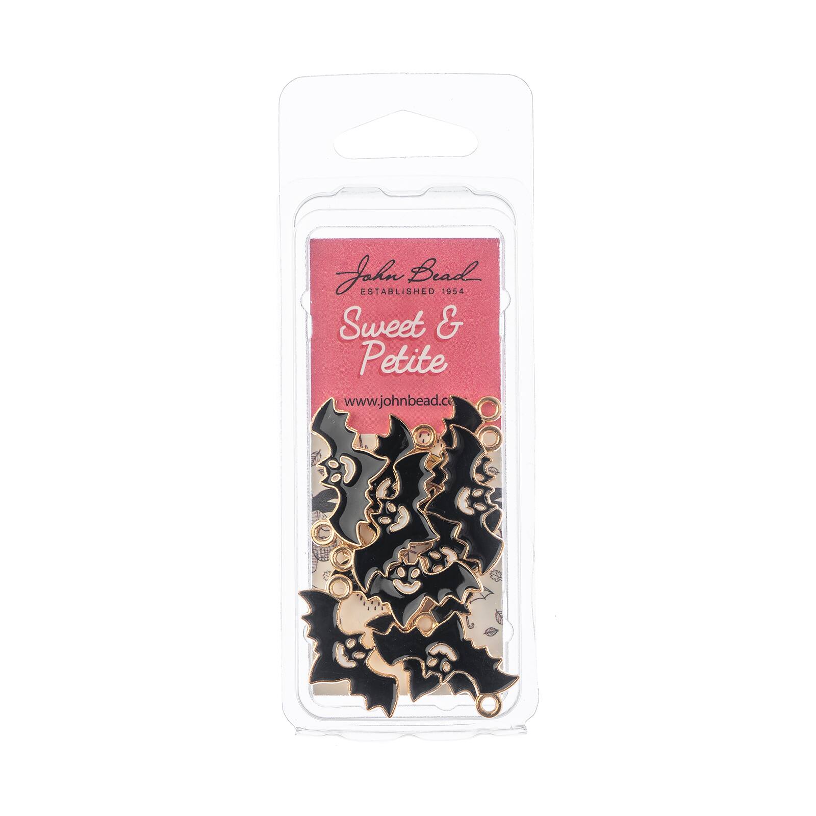 John Bead Sweet &#x26; Petite Halloween Small Bat Charms, 10ct.