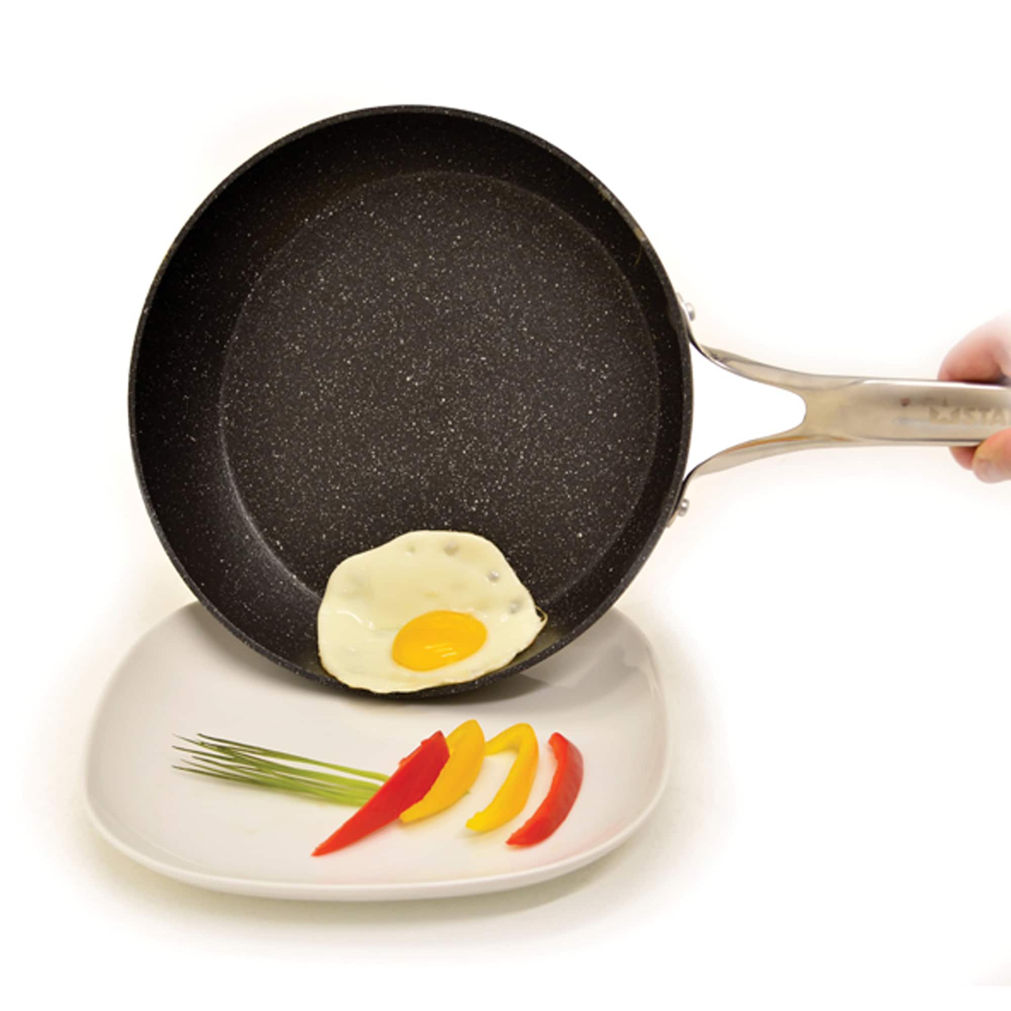 The Rock&#xAE; by Starfrit 8&#x22; Fry Pan with Stainless Steel Handle