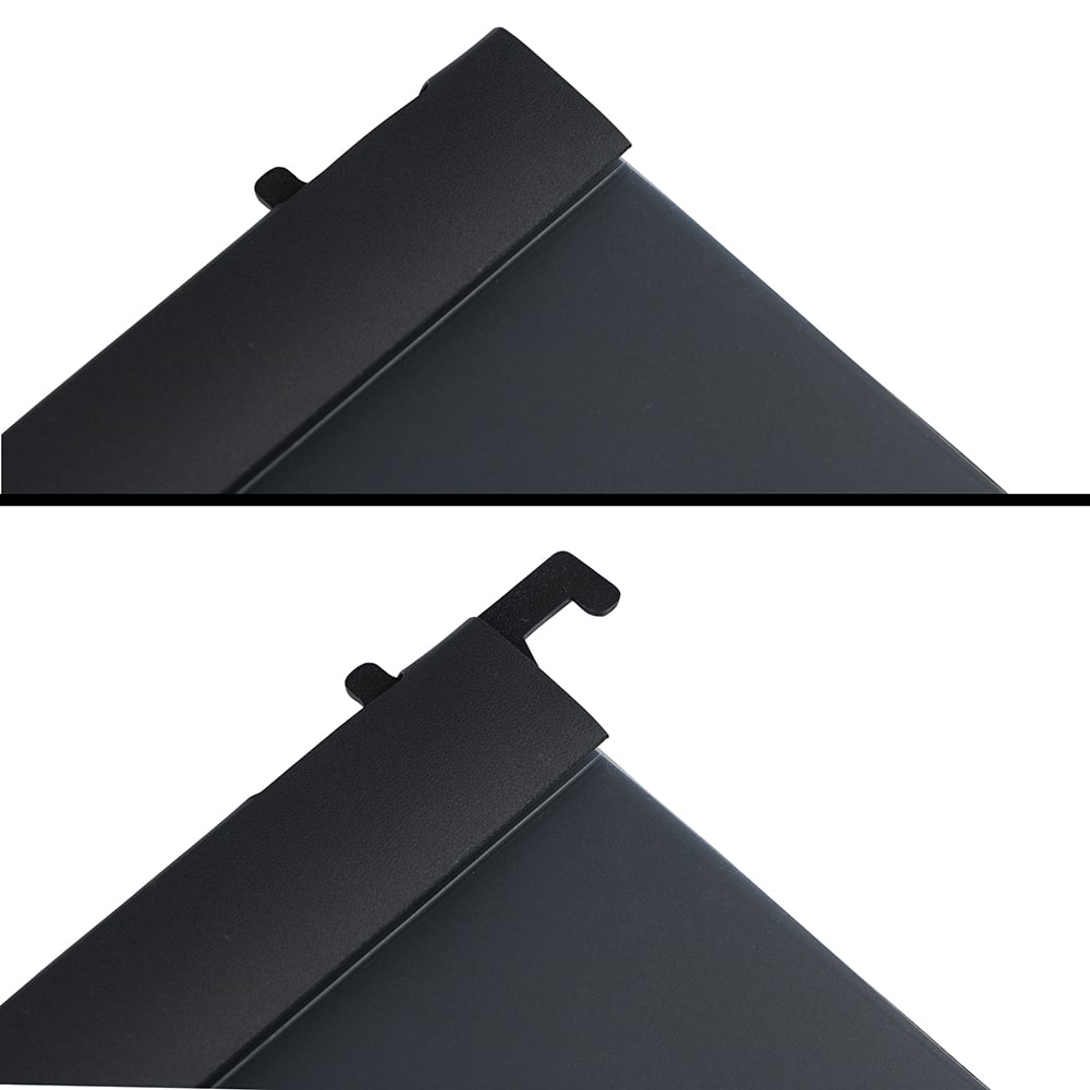 JAM Paper 9" x 12" Black Plastic Report Covers with Slide Lock Clip, 6ct.