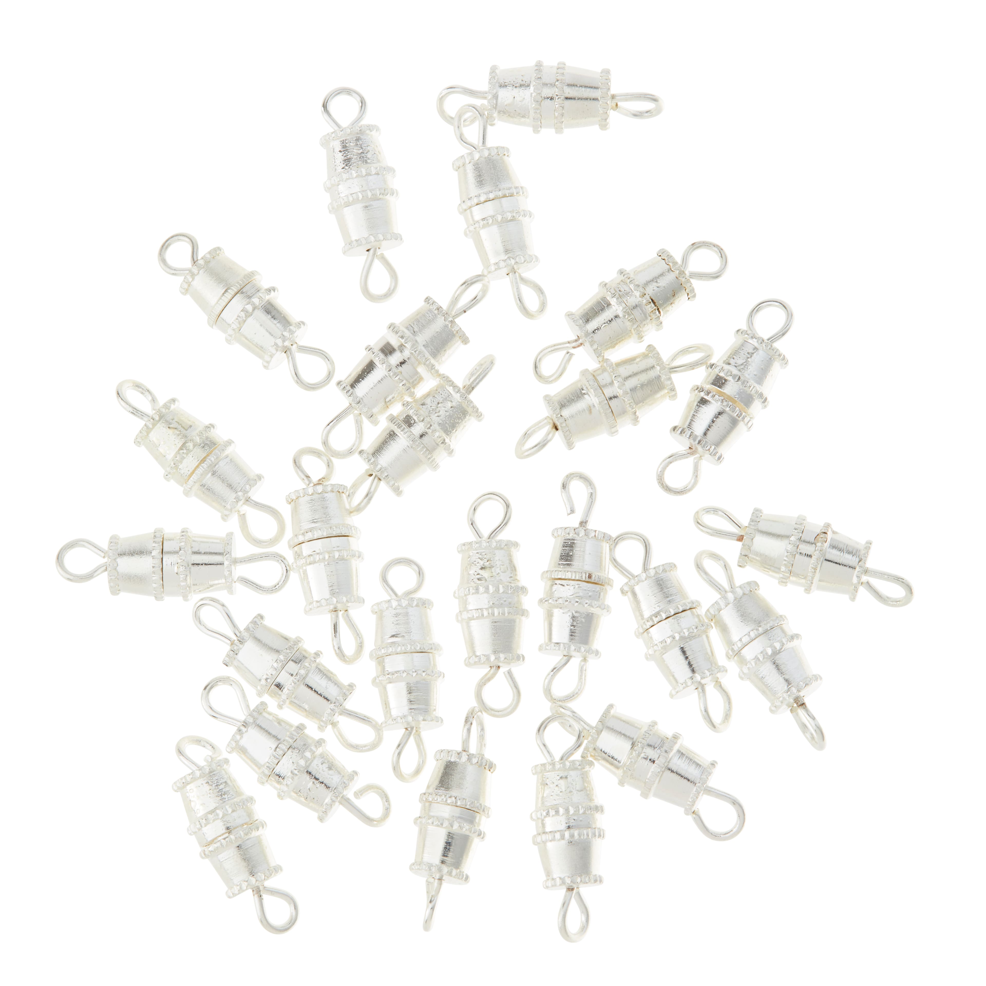 12 Packs: 24 ct. (288 total) 10mm Barrel Screw Clasps by Bead Landing™