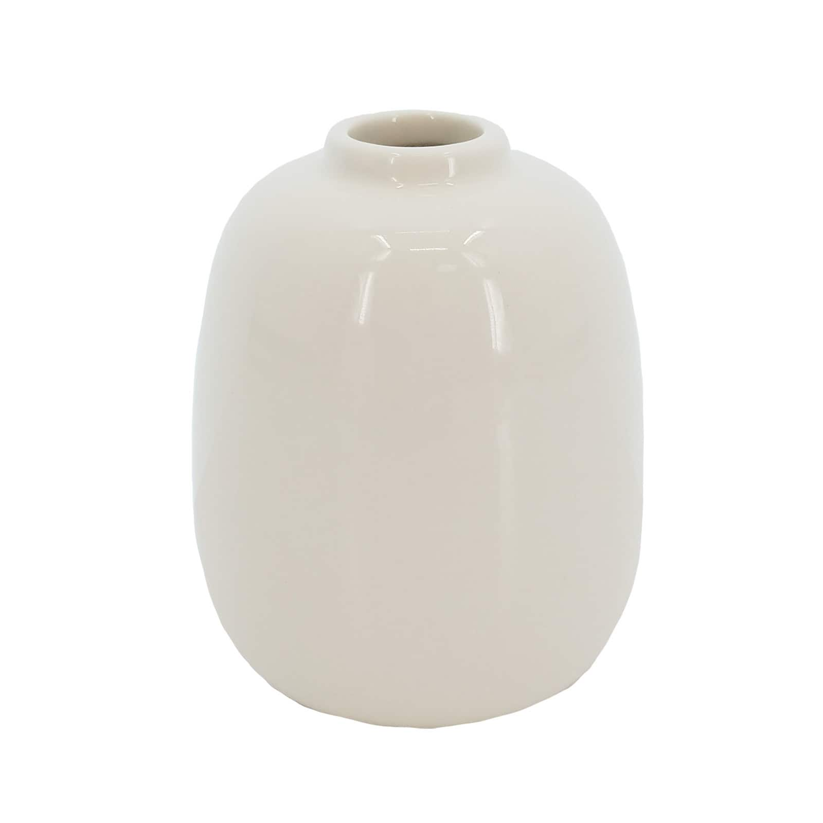 4 Indigo White Ceramic Tabletop Bud Vase By Ashland Michaels