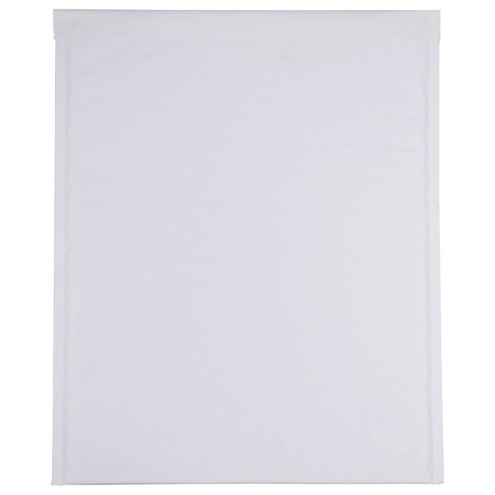 JAM Paper 14.25" x 18.5" White Kraft Bubble Lite Padded Mailers, 25ct.