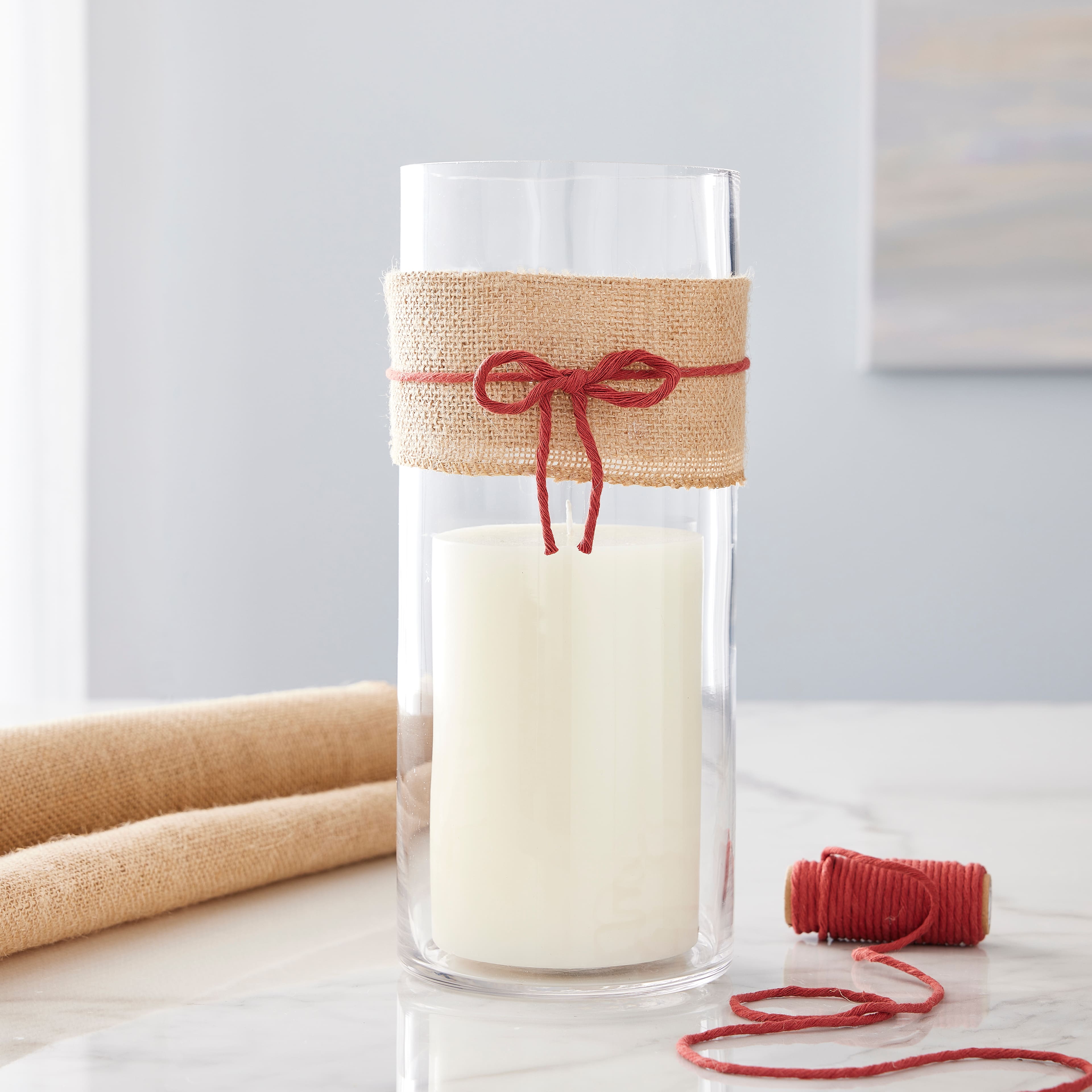 12 Pack: 12" Cylinder Glass Vase by Ashland®