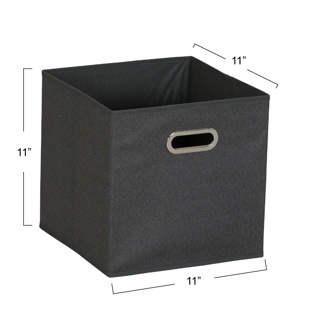 6 Pack Household Essentials 11" Fabric Storage Bins