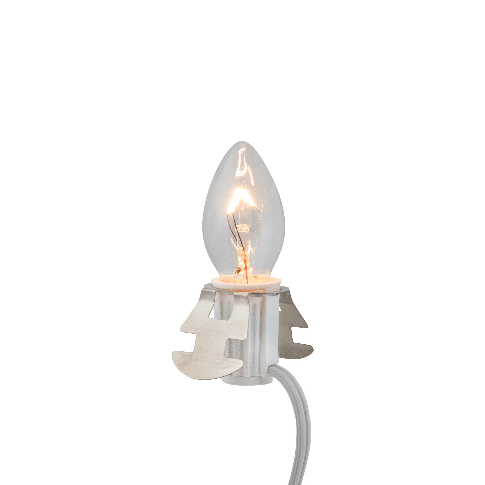 Christmas Village 6ft. White Replacement C7 Single Light Cord