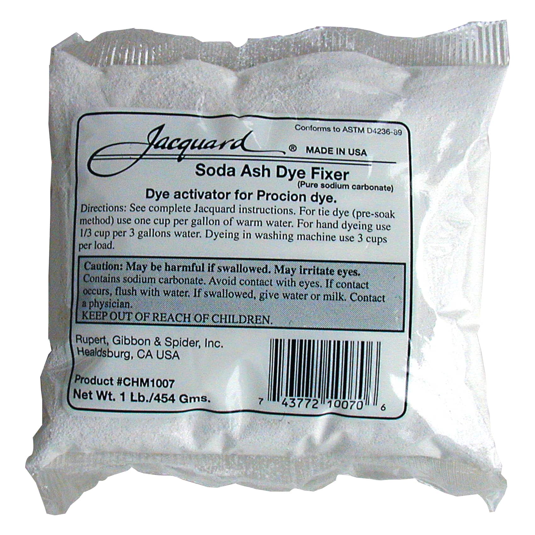 Jacquard Soda Ash Dye Fixer, 5lb.