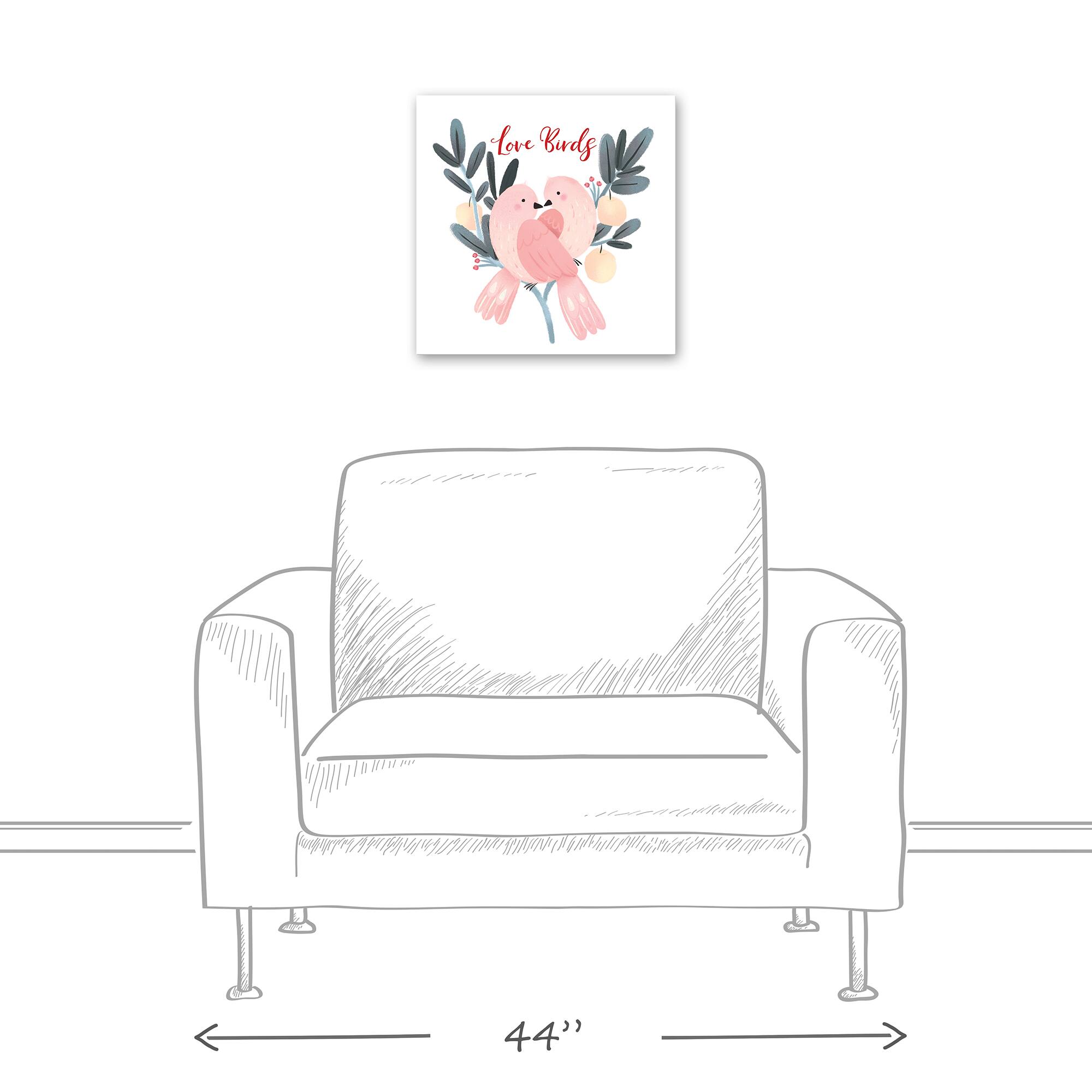 Love Birds Canvas Wall Art