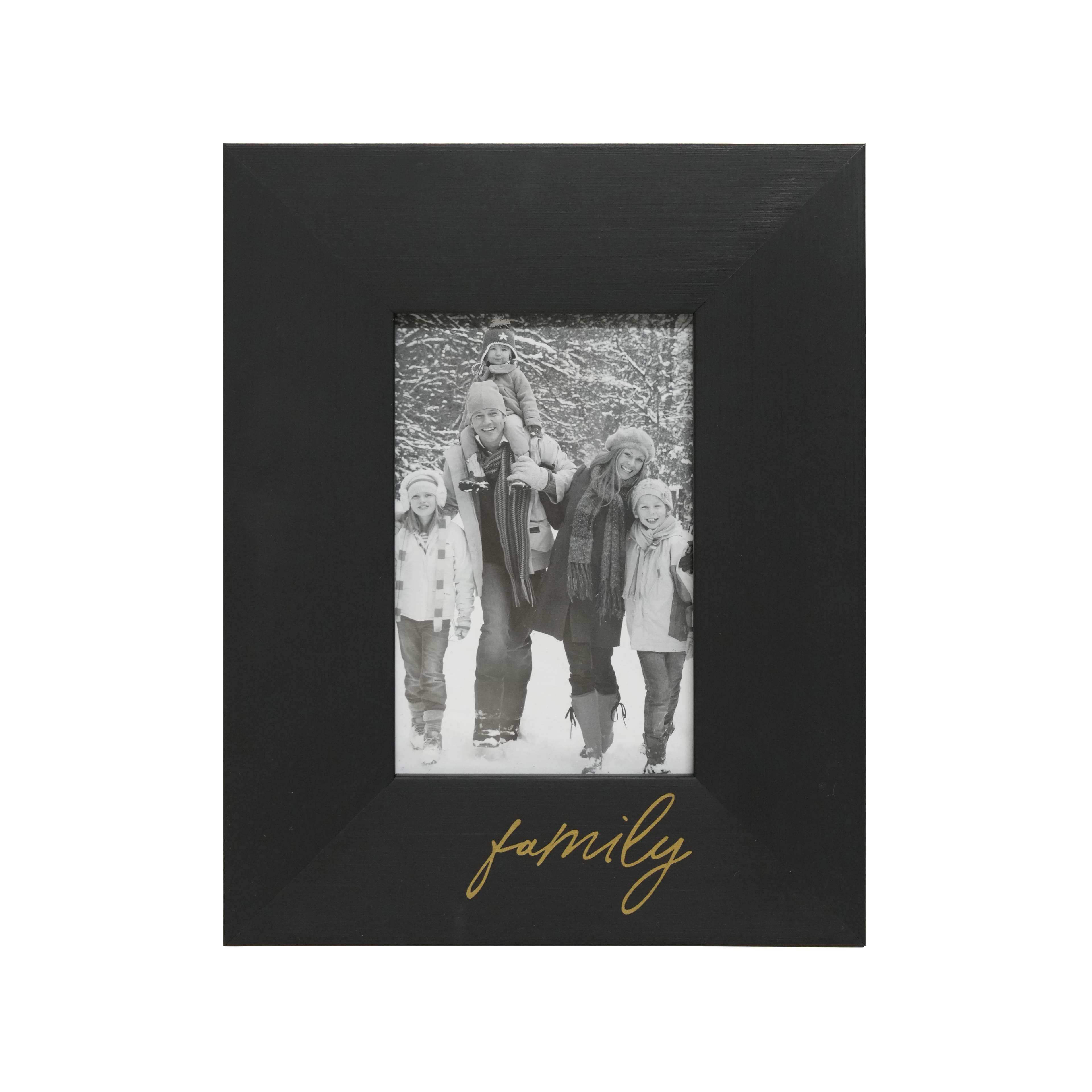 4&#x22; x 6&#x22; Black Family Frame by Studio D&#xE9;cor&#xAE;