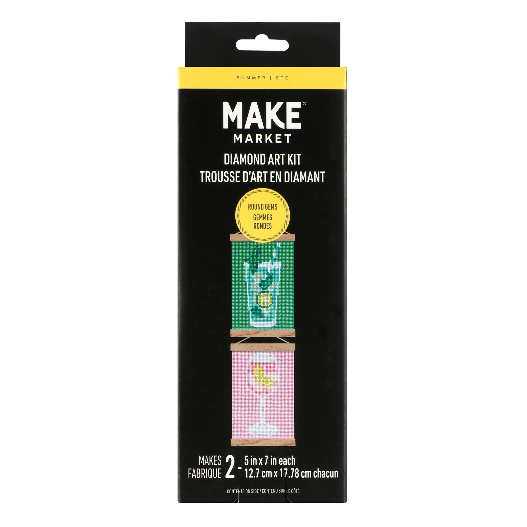 Summer Cocktails Diamond Art Kit with Frames by Make Market®