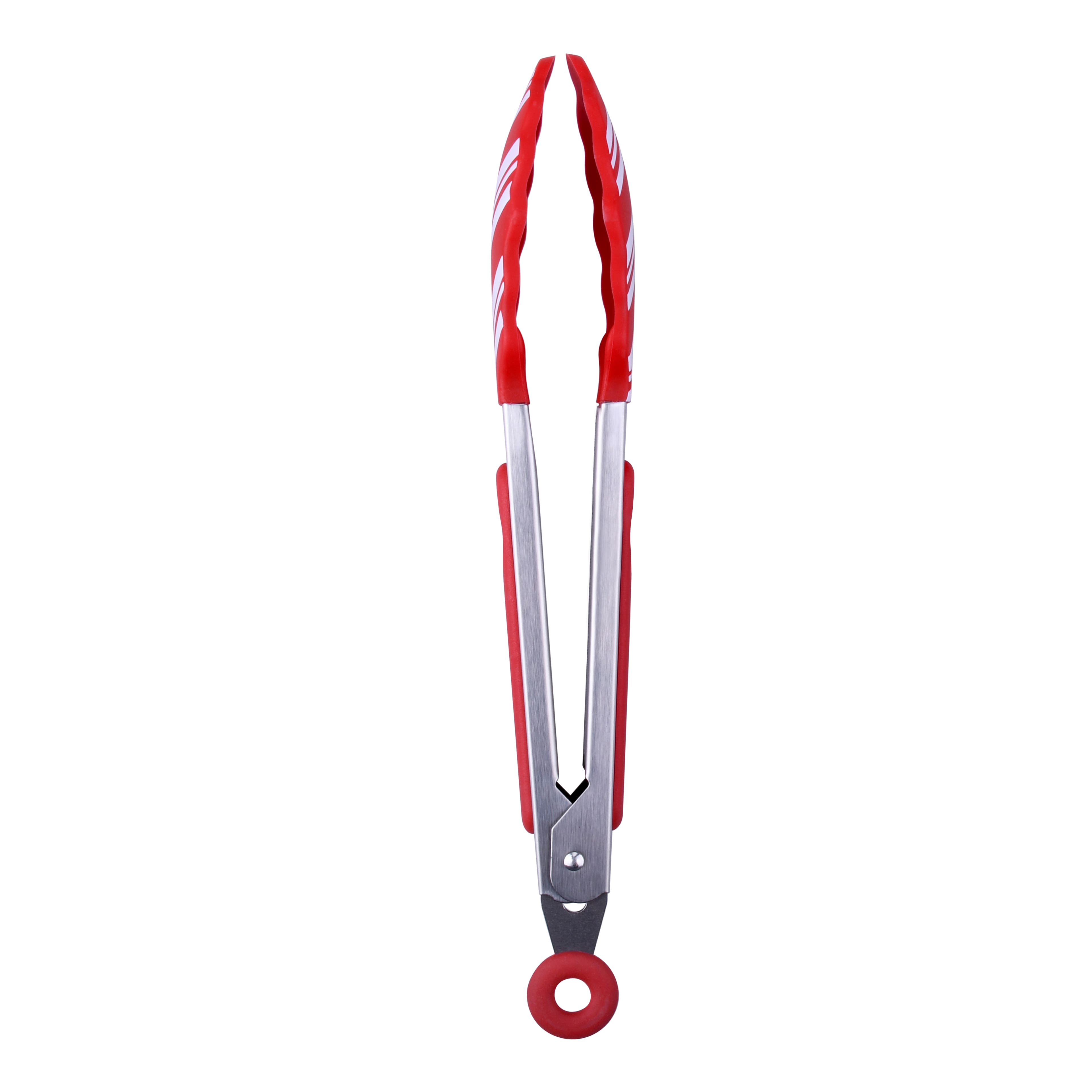 8&#x22; Mini Red &#x26; White Candy Stripe Silicone Tongs by Celebrate It&#xAE;