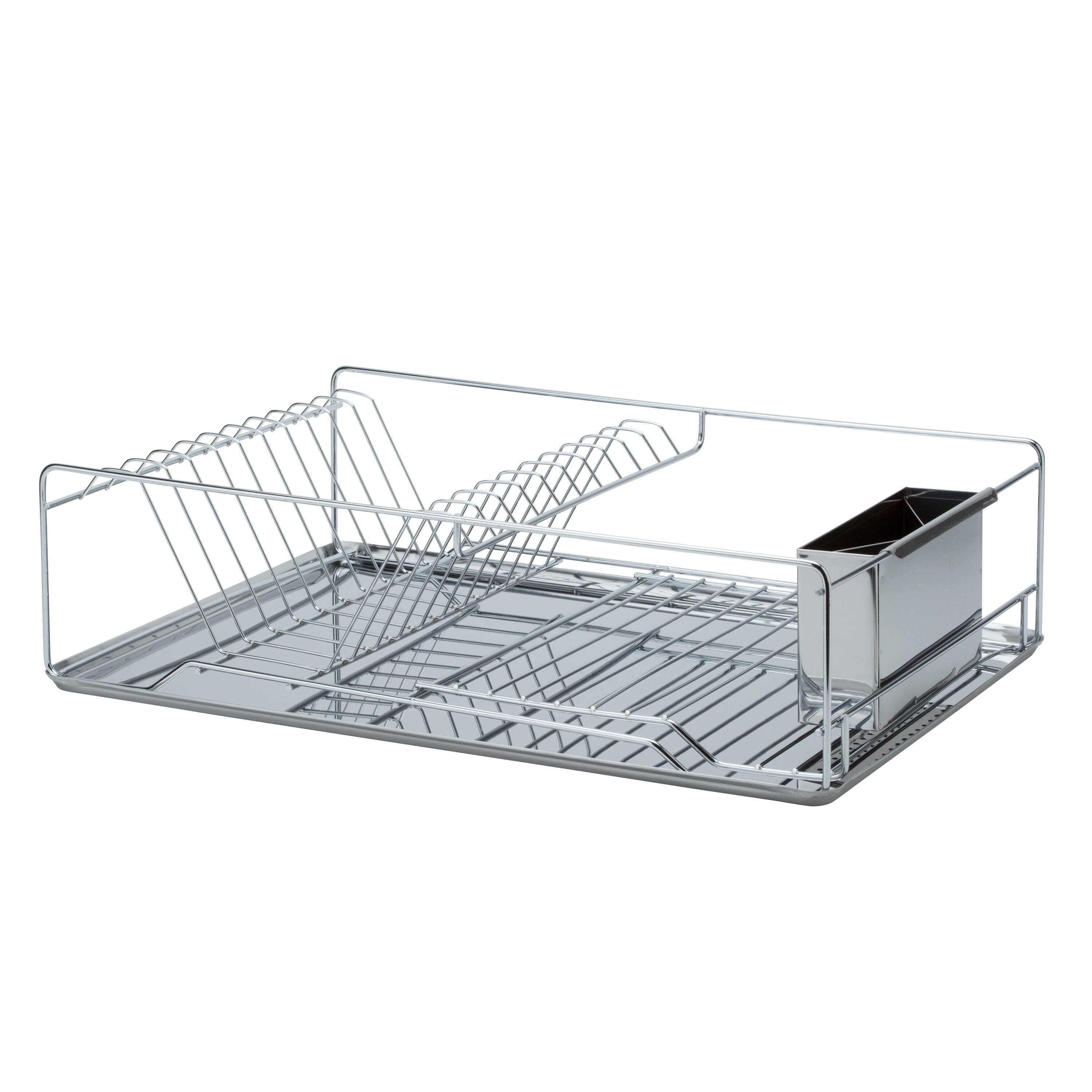 Kitchen Details Twisted Chrome 3 Piece Dish Rack