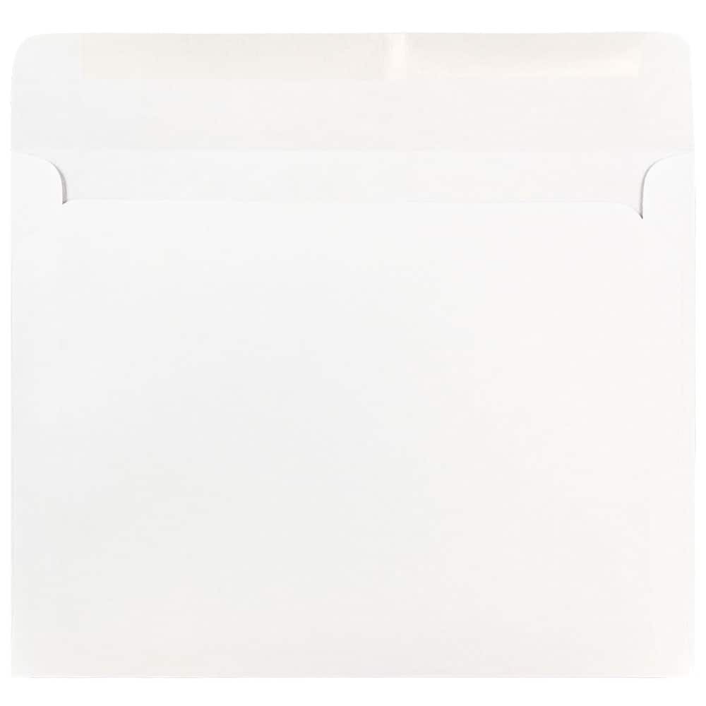 JAM Paper 8.75" x 11.5" White Booklet Commercial Envelopes, 50ct.