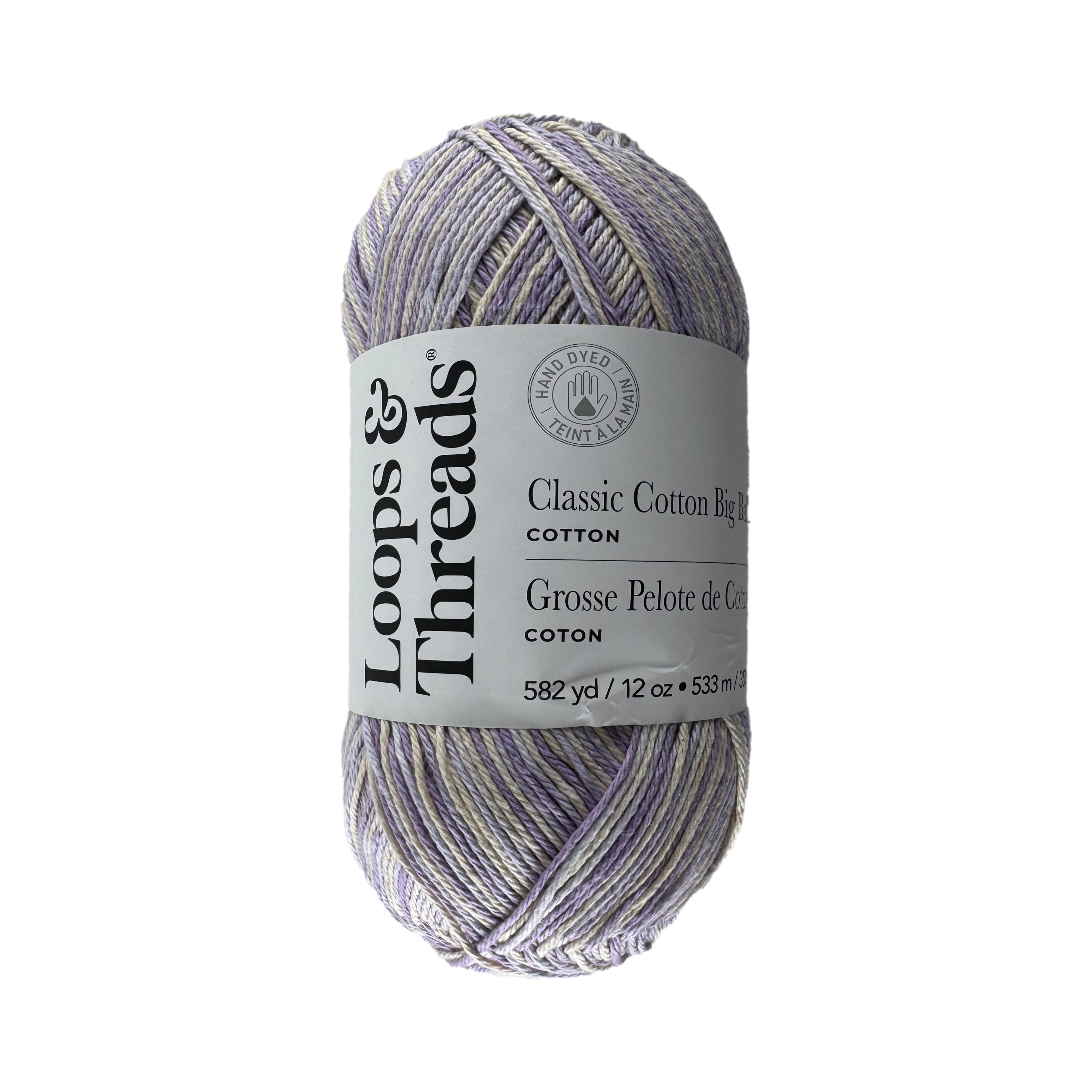 Classic Cotton Big Ball&#x2122; Ombre Yarn by Loops &#x26; Threads&#xAE;