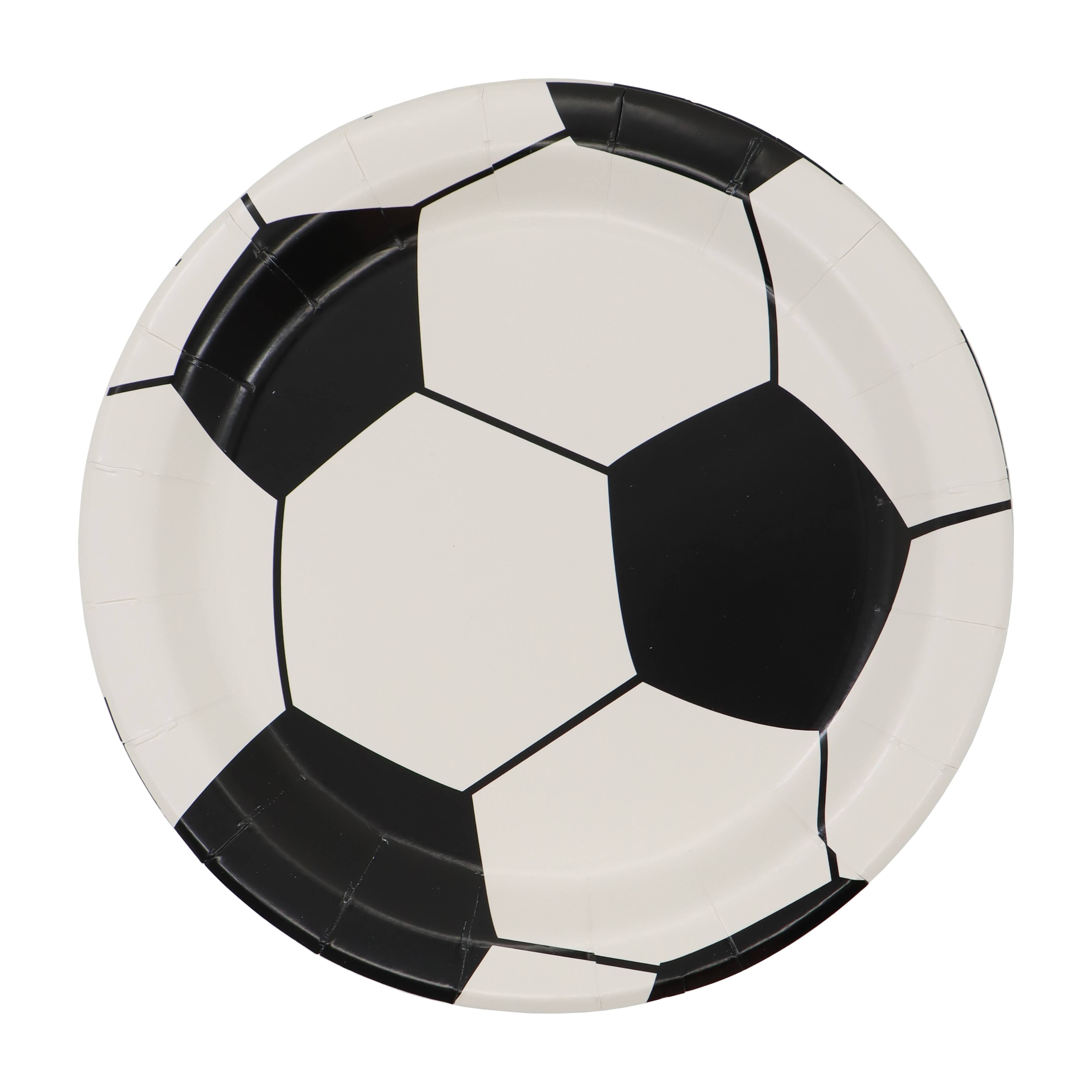 7&#x22; Soccer Ball Paper Snack Plates, 10ct. by Celebrate It&#x2122;