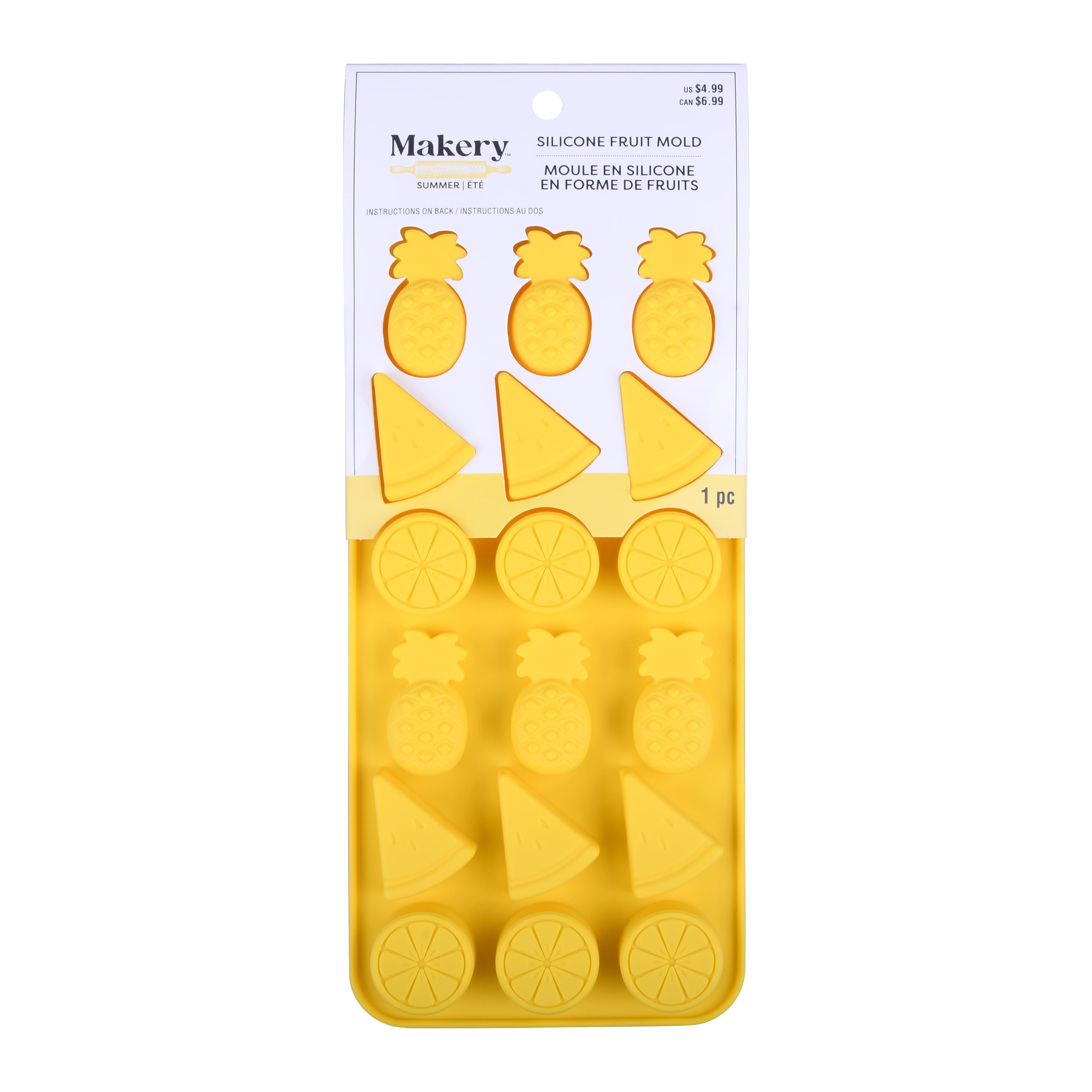 Citrus Fruit Slice &#x26; Pineapple Silicone Mold by Makery&#xAE;