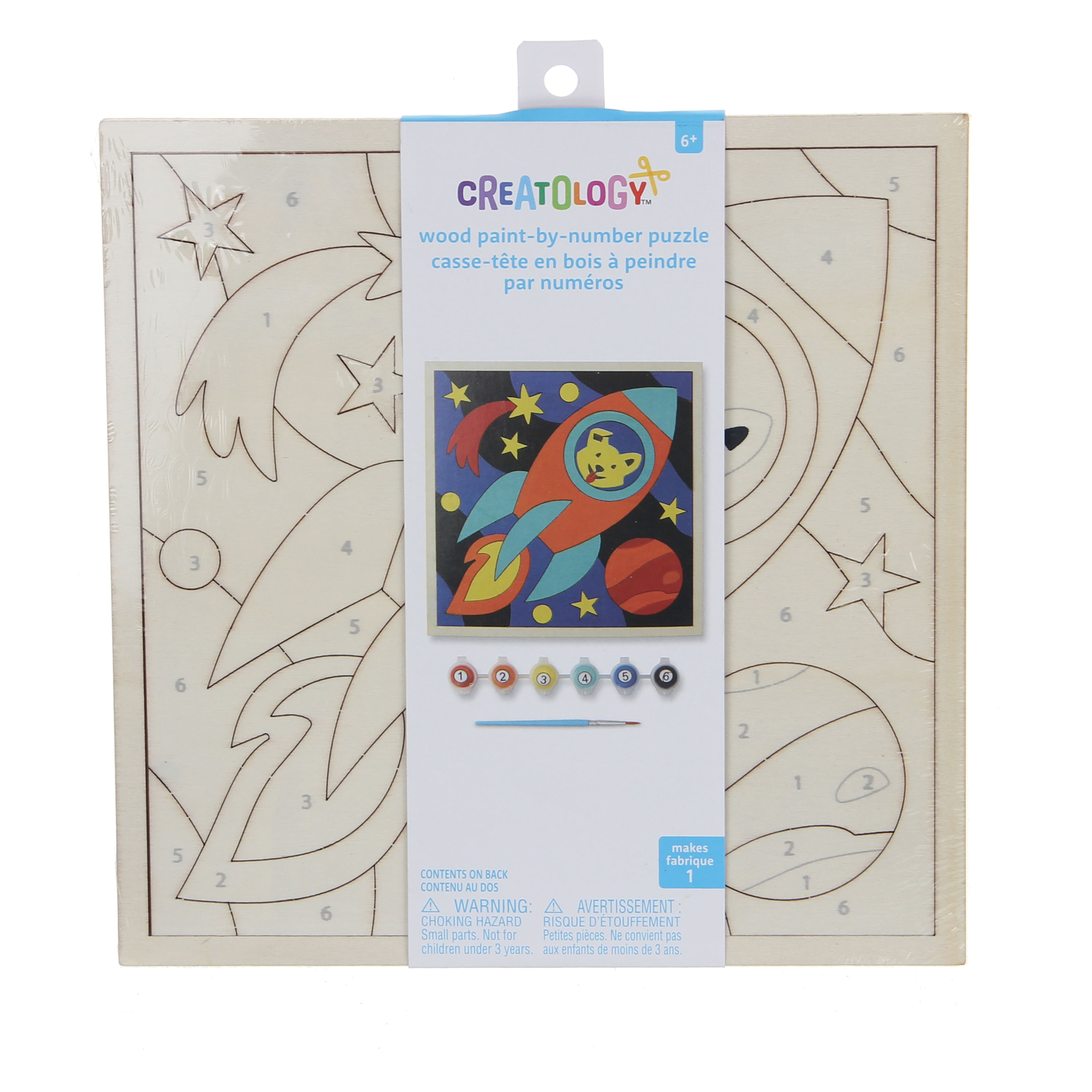 Space Wood Paint-by-Number Puzzle Kit by Creatology&#x2122;