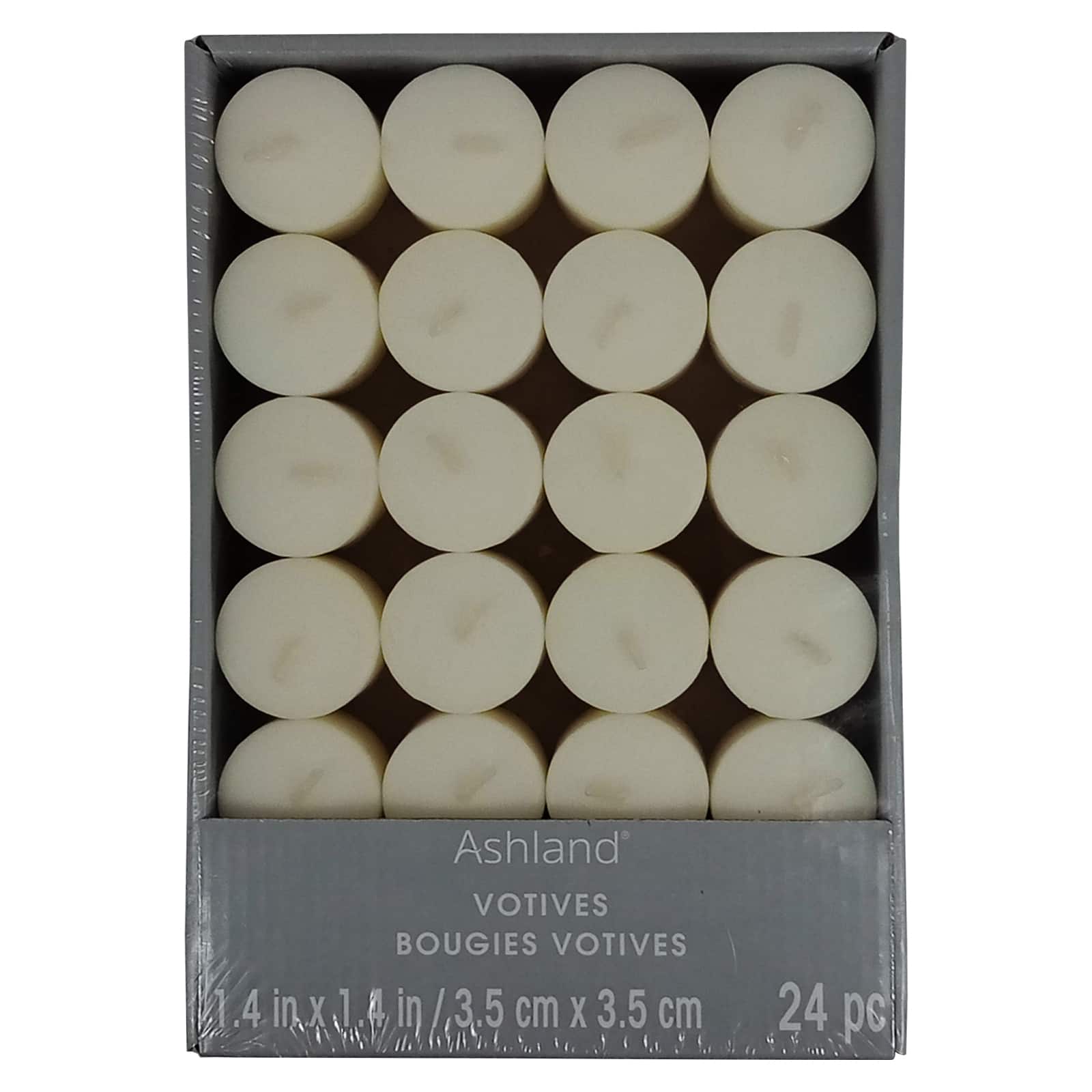 12 Packs: 24 ct. (288 total) Basic Elements&#x2122; Ivory Votive Candles by Ashland&#xAE;