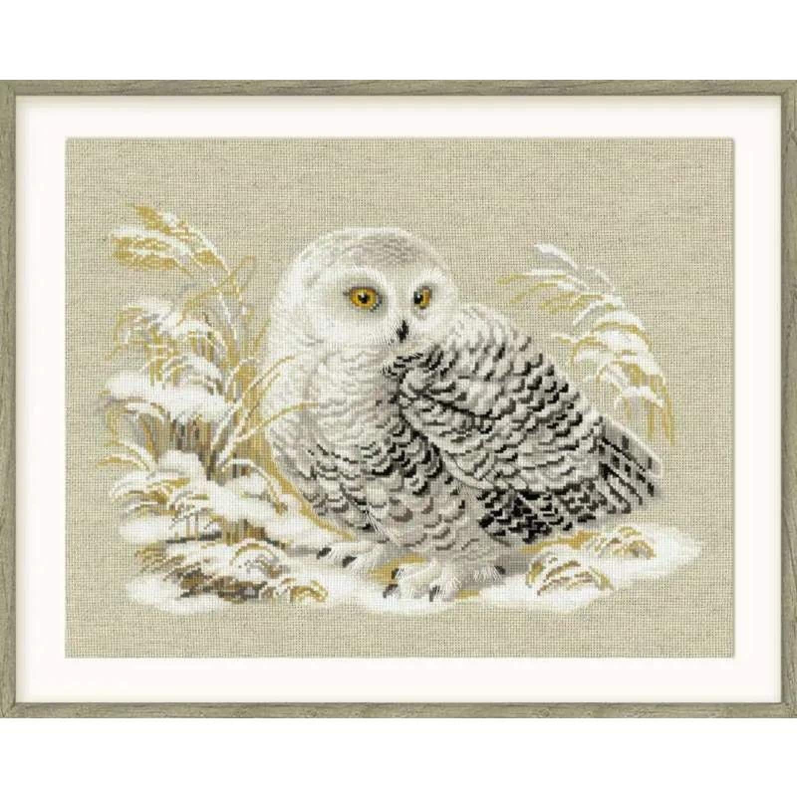 RIOLIS White Owl Counted Cross-Stitch Kit