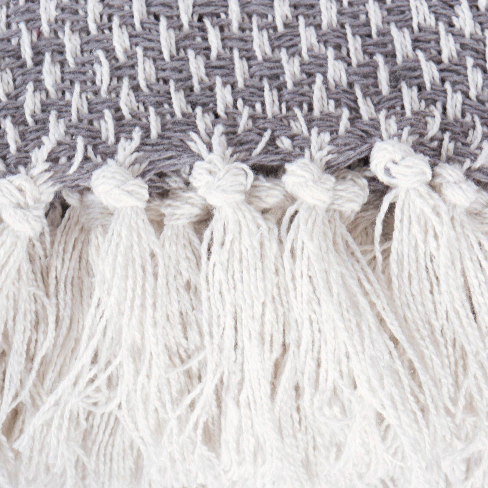 DII® Gray Woven Throw