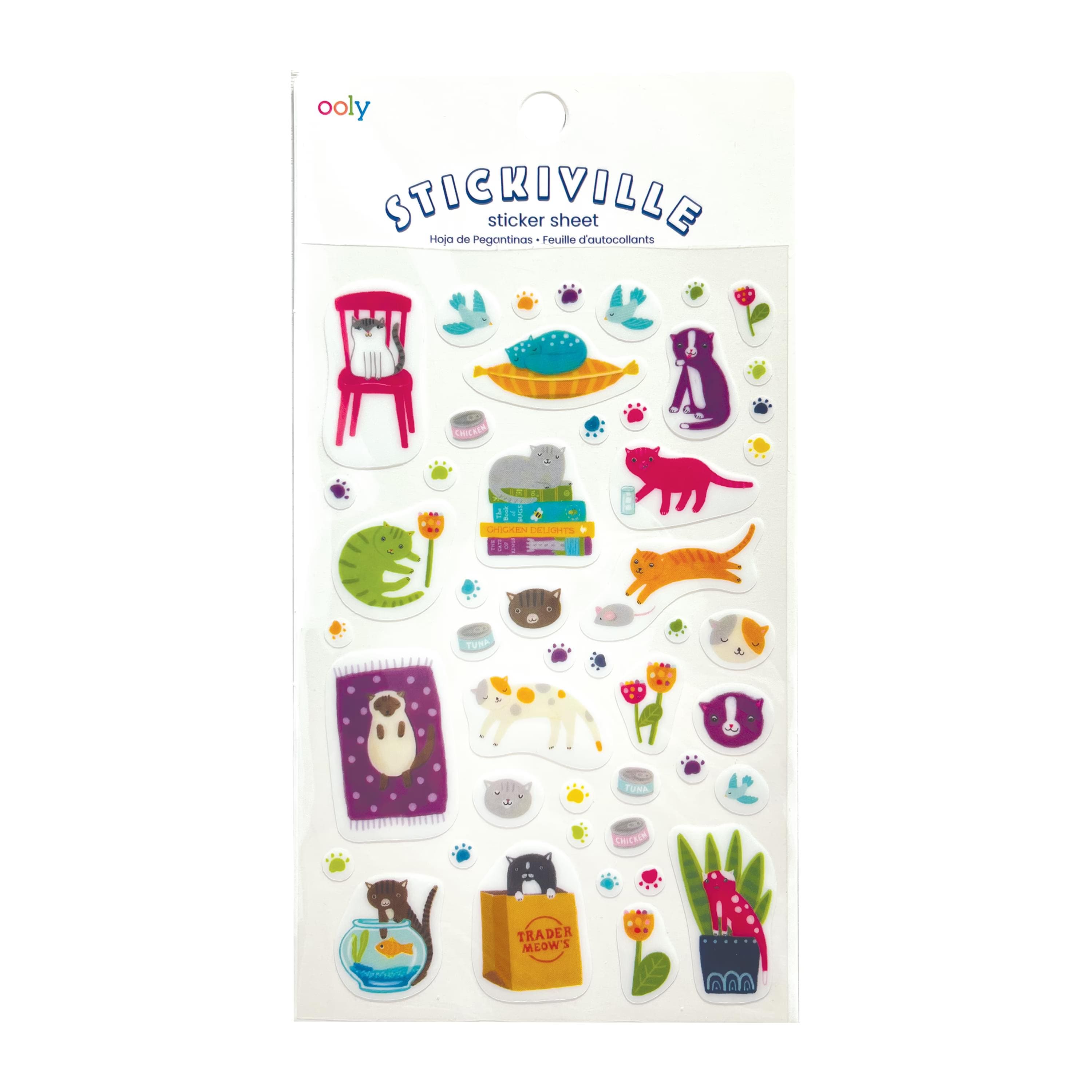 OOLY Stickiville Standard Quirky Cats Stickers