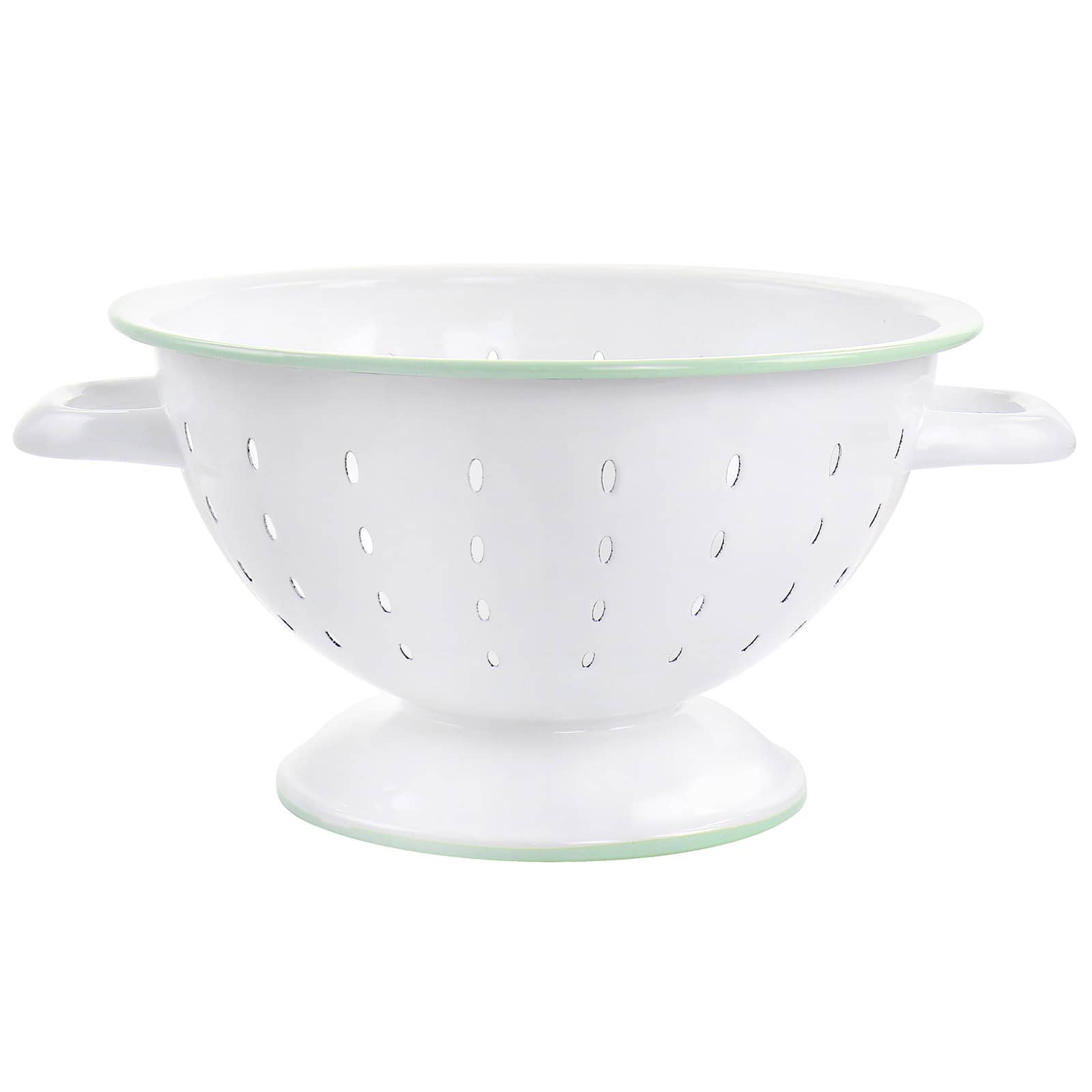 Martha Stewart 5qt. White Enamel on Steel Colander