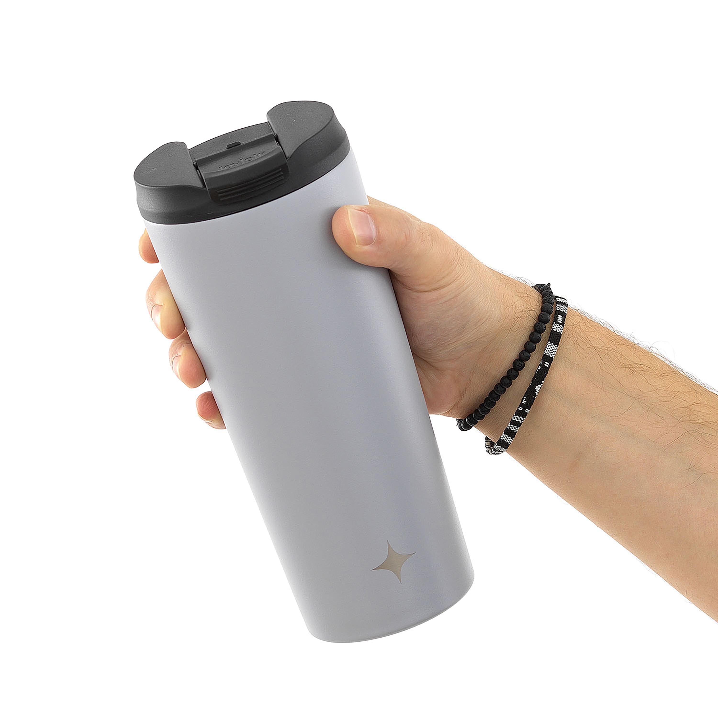 JoyJolt® 20oz. Vacuum Insulated Tumbler with Flip Lid & Straw