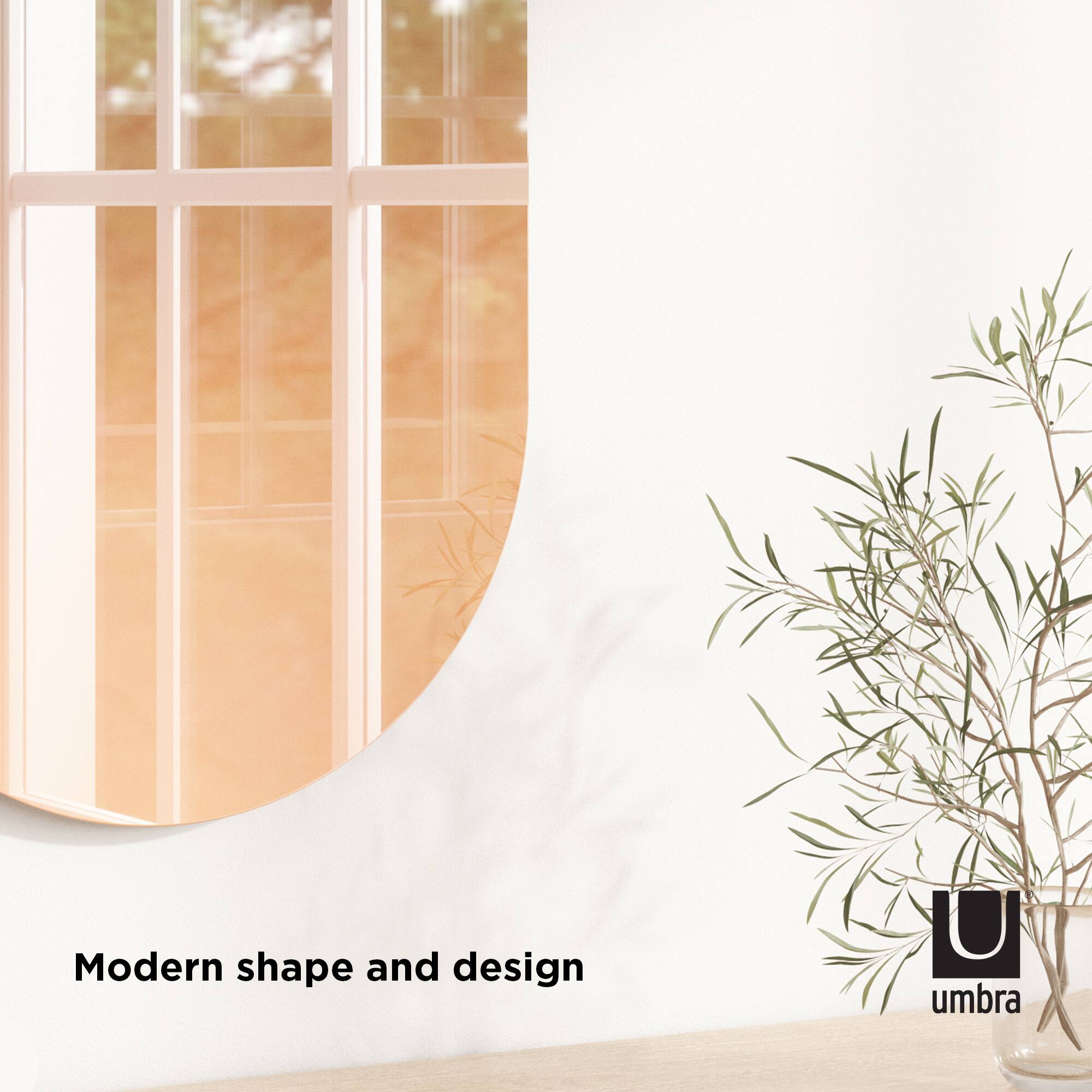 Umbra 36" Copper Misto Oval Mirror