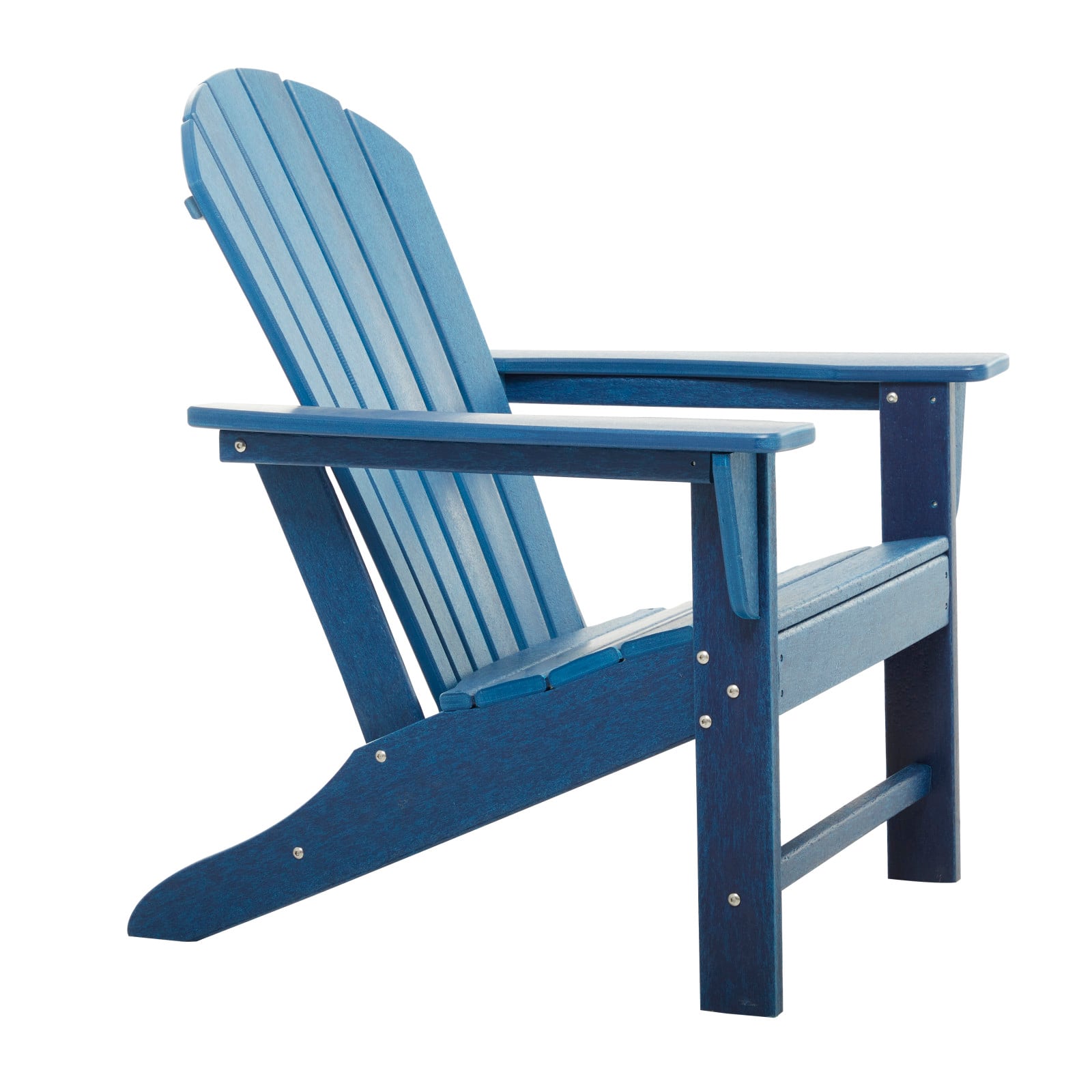 Blue Polyethylene Traditional Outdoor Adirondack Chair, 38&#x22; x 31&#x22; x 32&#x22;