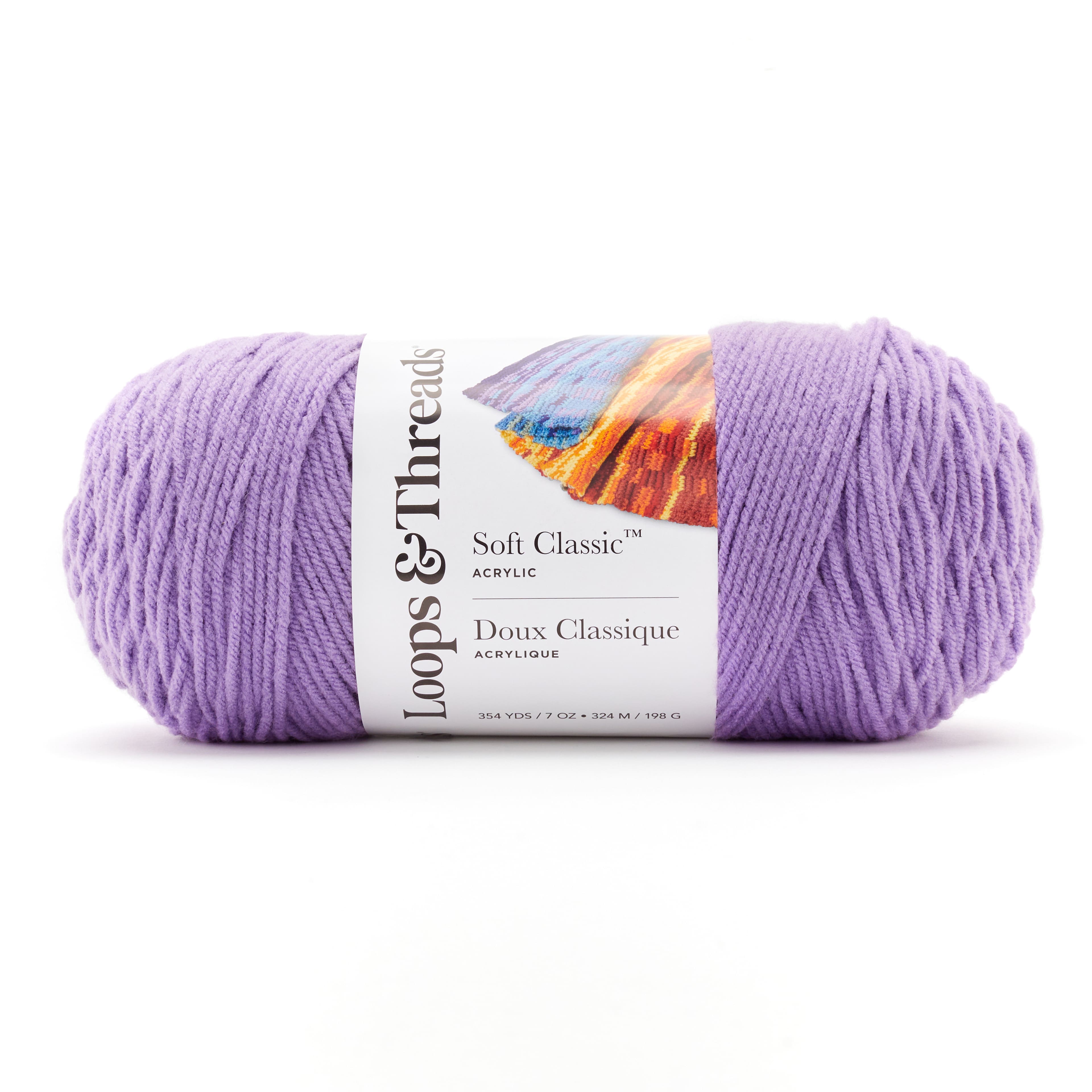 Soft Classic Solid Yarn by Loops & Threads - Solid Color Yarn for