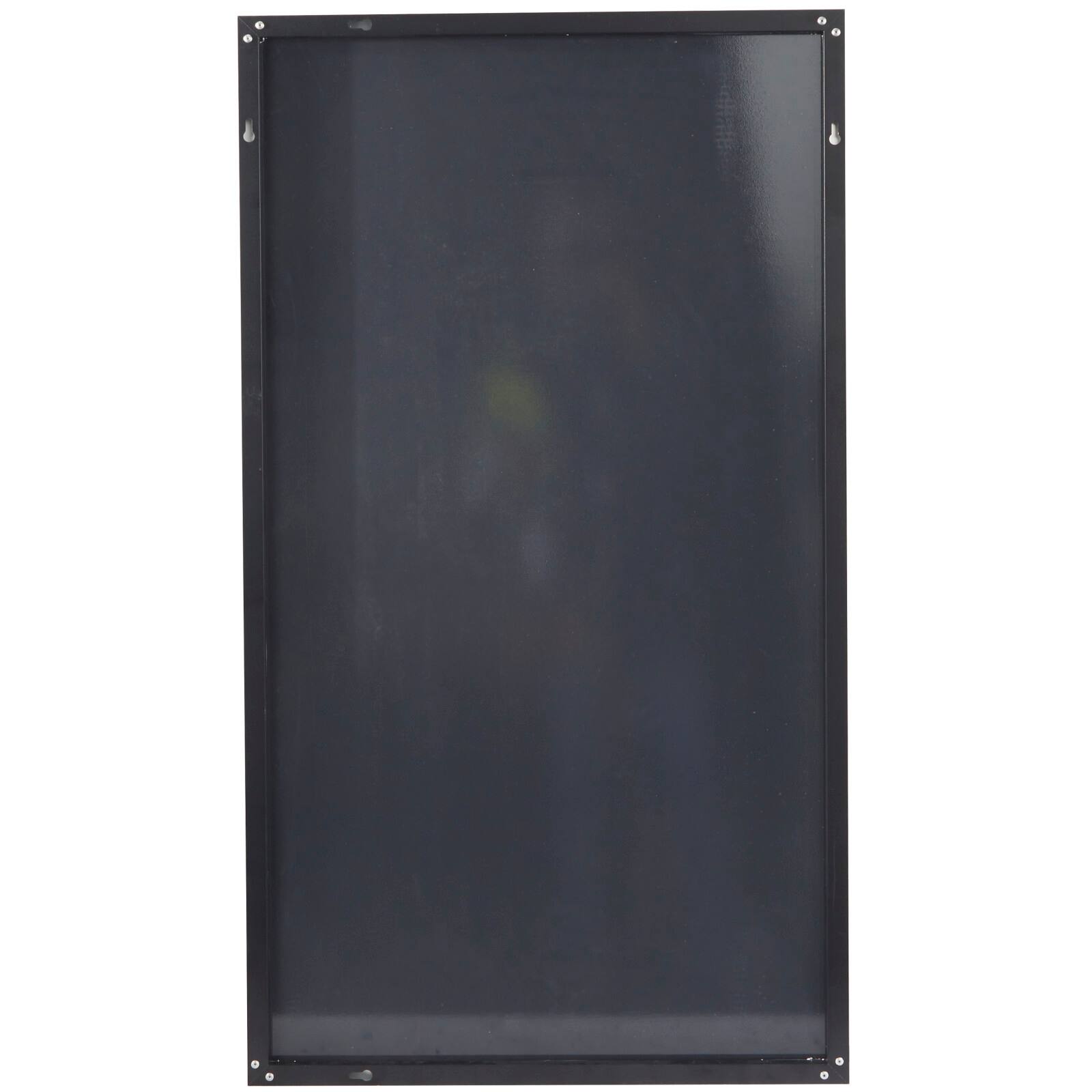 Black Metal Grid Style Panel Wall Mirror 23" x 1" x 40"