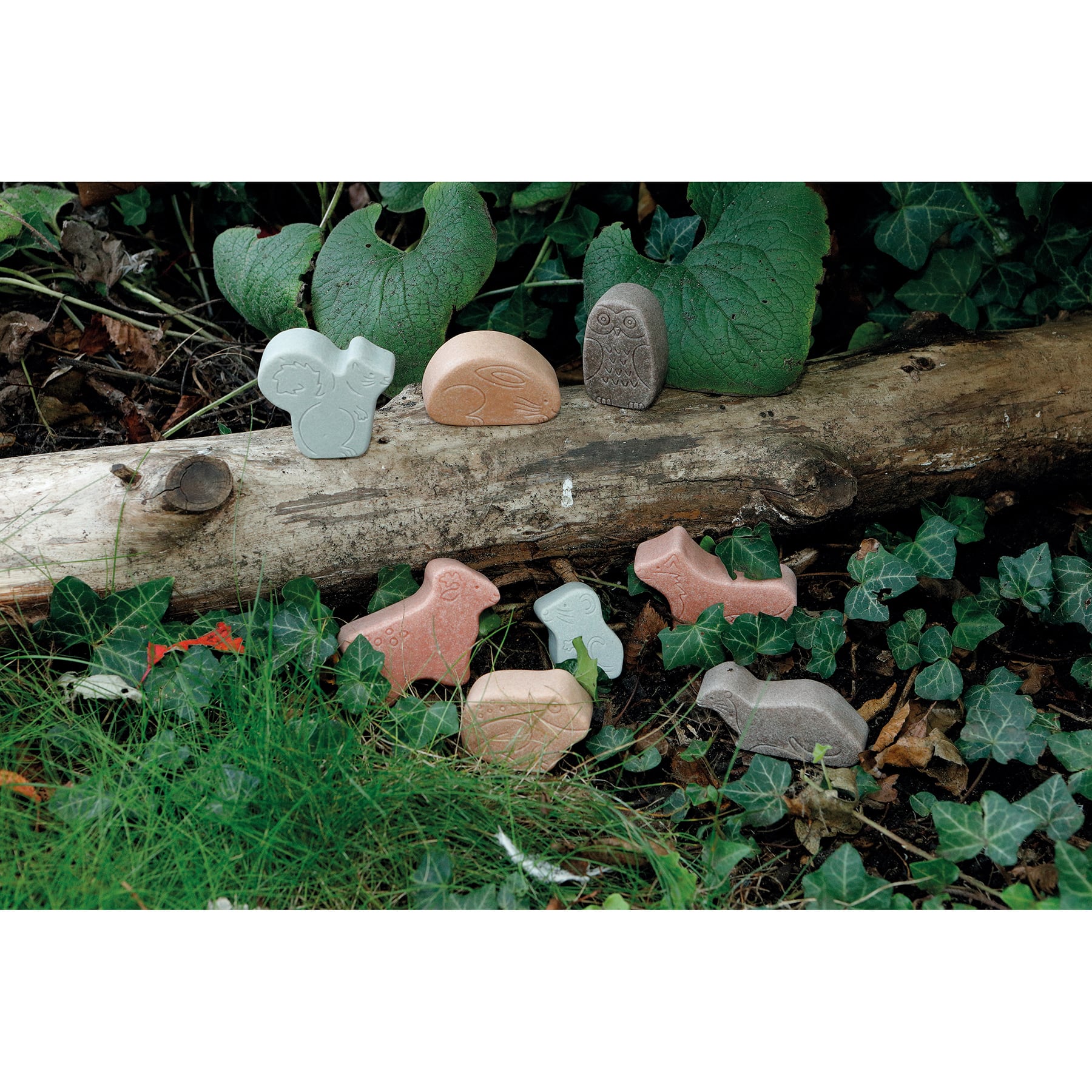 Yellow Door Little Lands Woodland Stone Figure Play Set