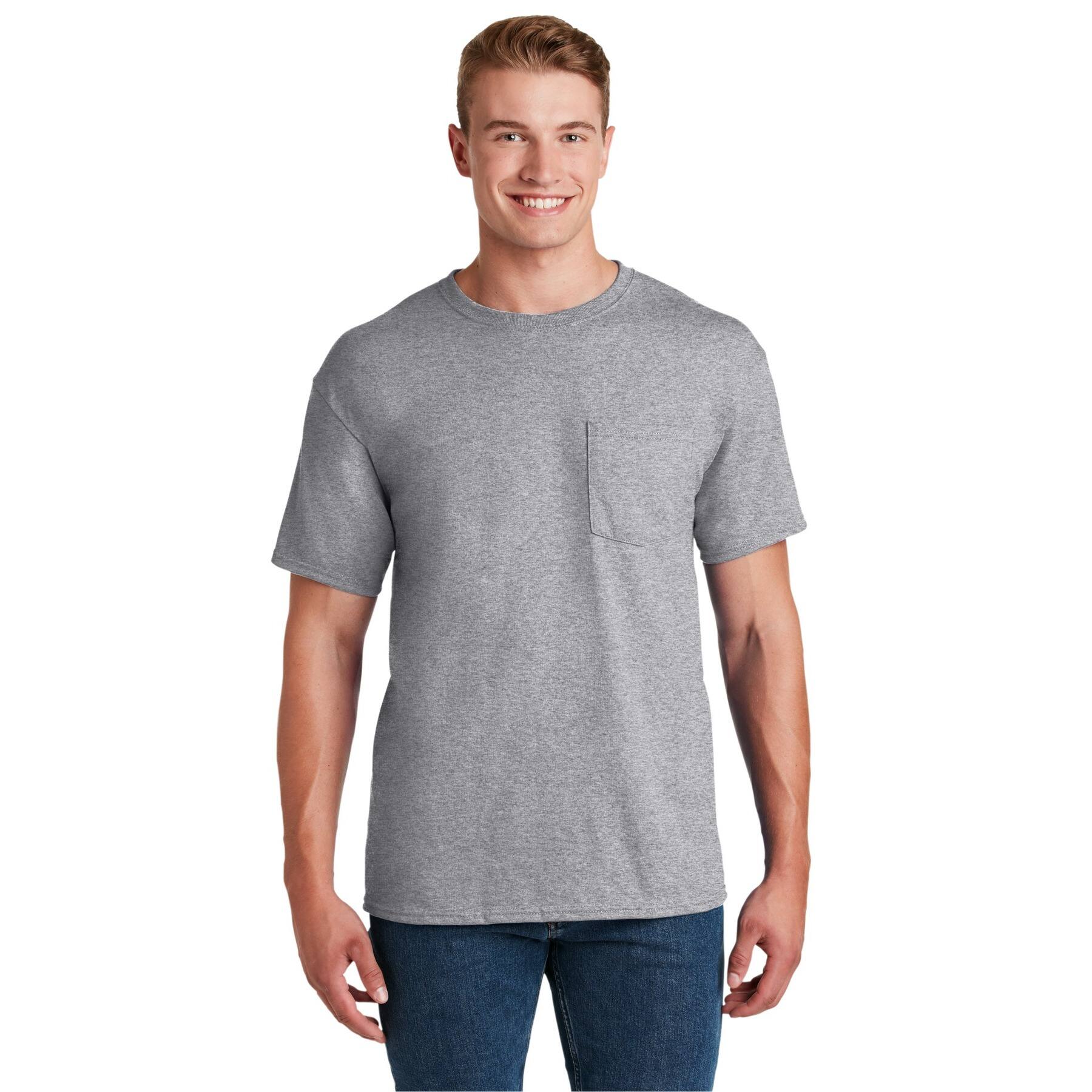 JERZEES® DRI-POWER® 50/50 Cotton/Poly Pocket T-Shirt