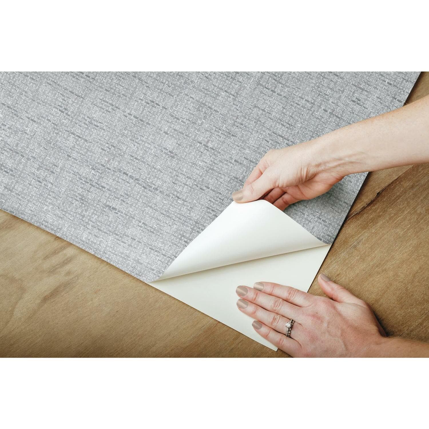 RoomMates Faux Grasscloth Weave Peel &#x26; Stick Wallpaper