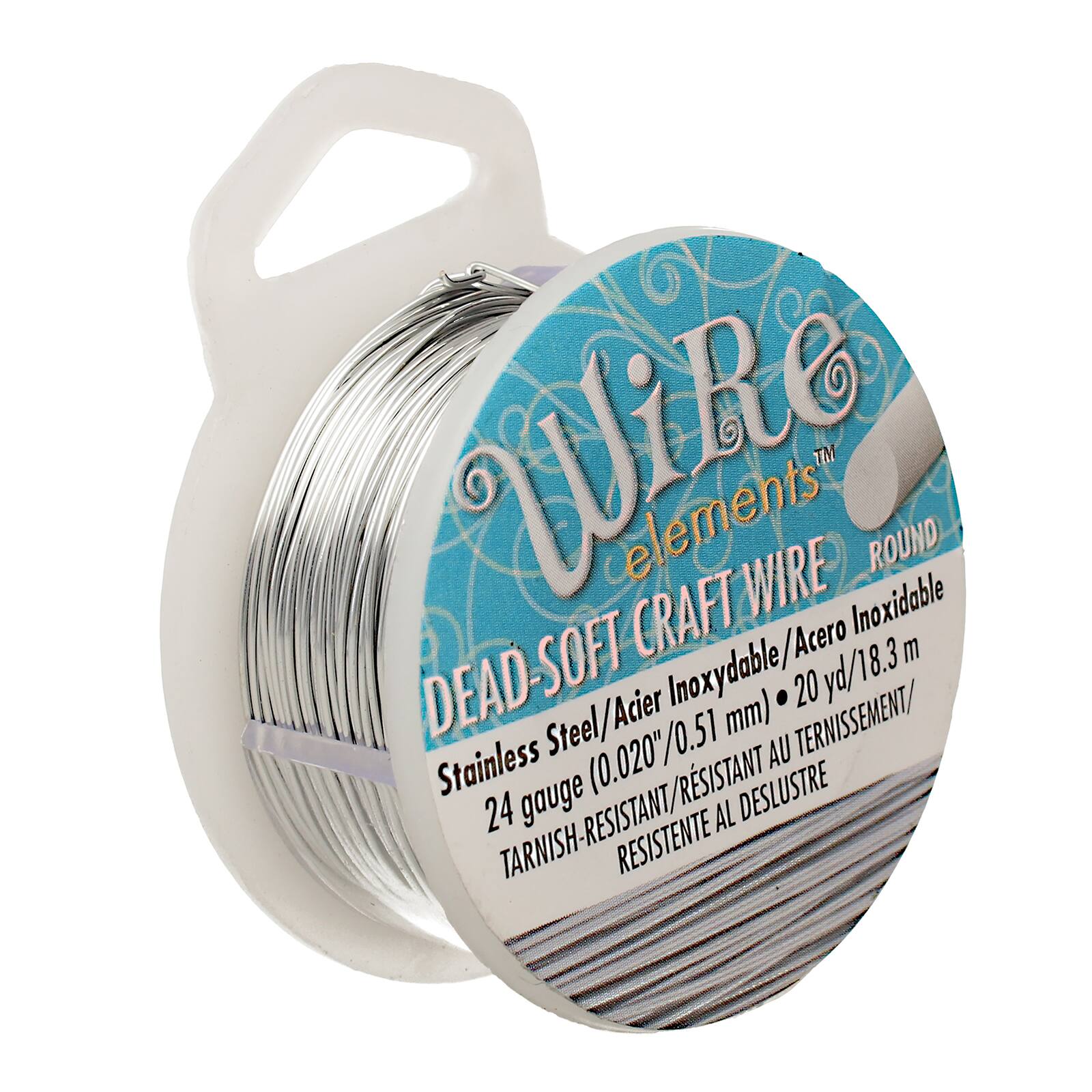 The Beadsmith® Wire Elements™ 24 Gauge Tarnish Resistant Soft Temper Wire, 20yd.