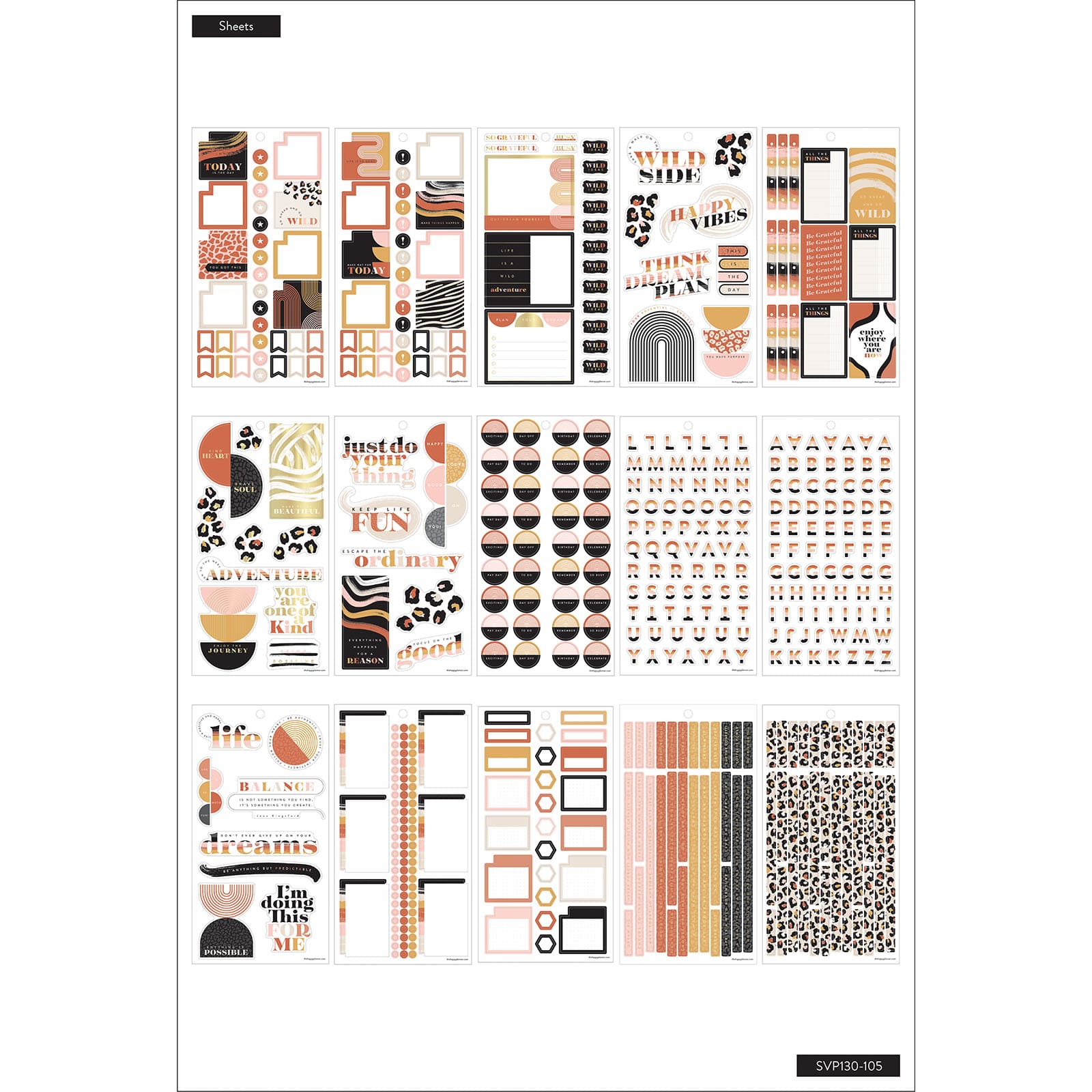 The Happy Planner® Modern Wild Sticker Book