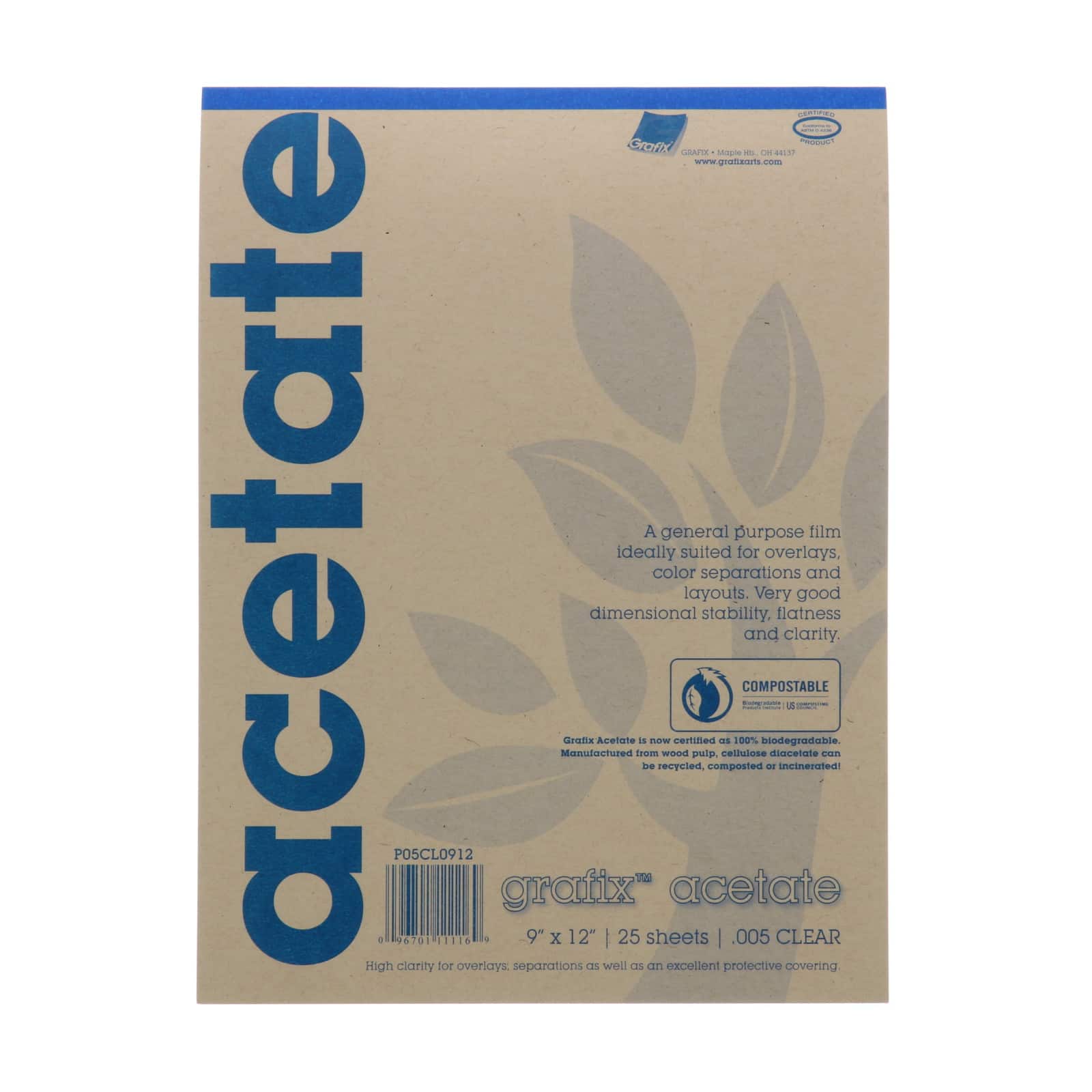 Grafix&#x2122; Clear Acetate Film, .005mm