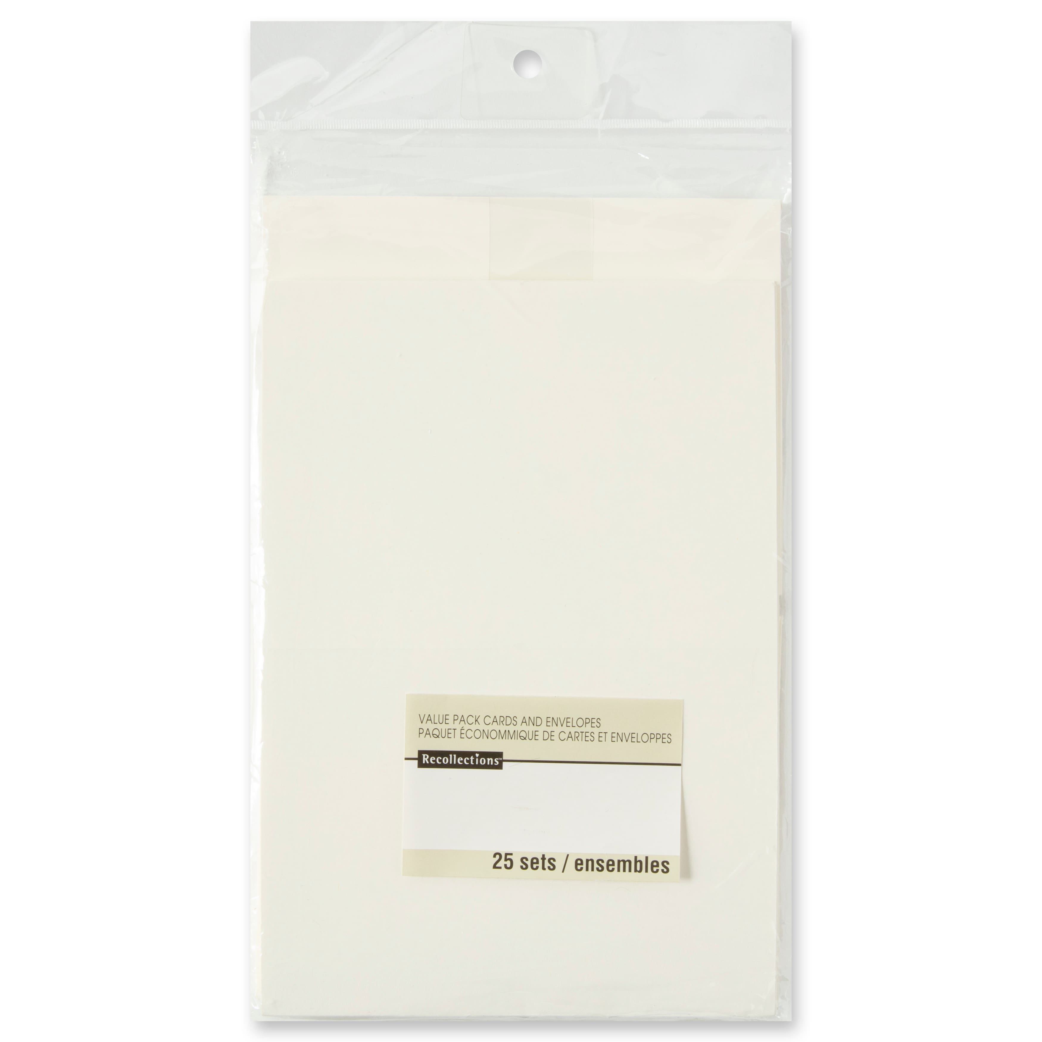 27 Packs: 25 ct. (675 total) 4&#x22; x 5.5&#x22; Ivory Cards &#x26; Envelopes by Recollections&#xAE;