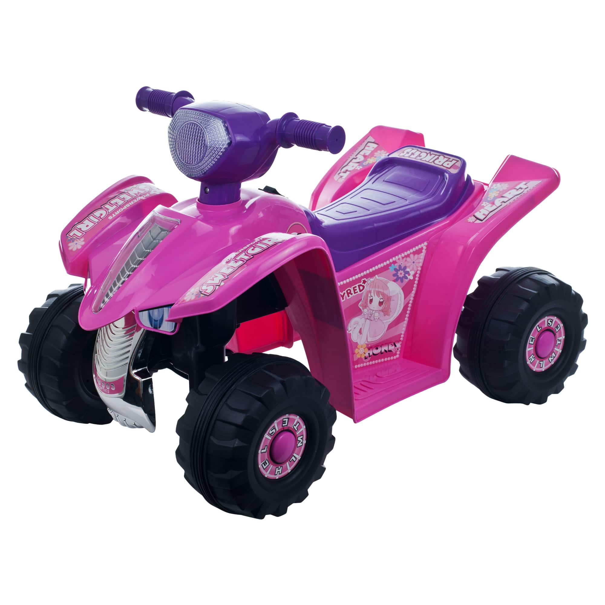 Toy Time Pink & Purple Battery Powered Ride-On ATV Quad