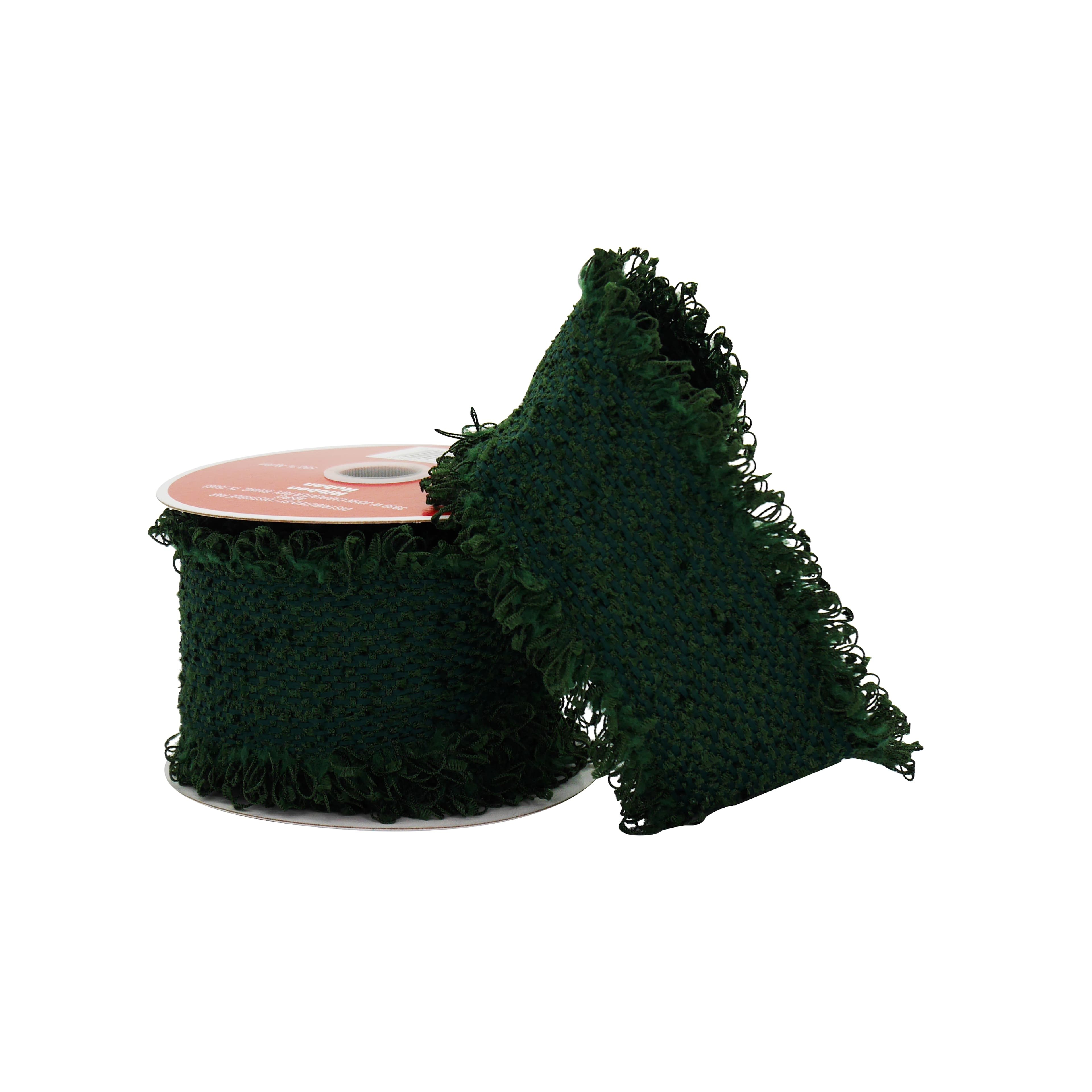 2.5&#x22; x 9ft. Green Knit Ribbon by Celebrate It&#xAE;