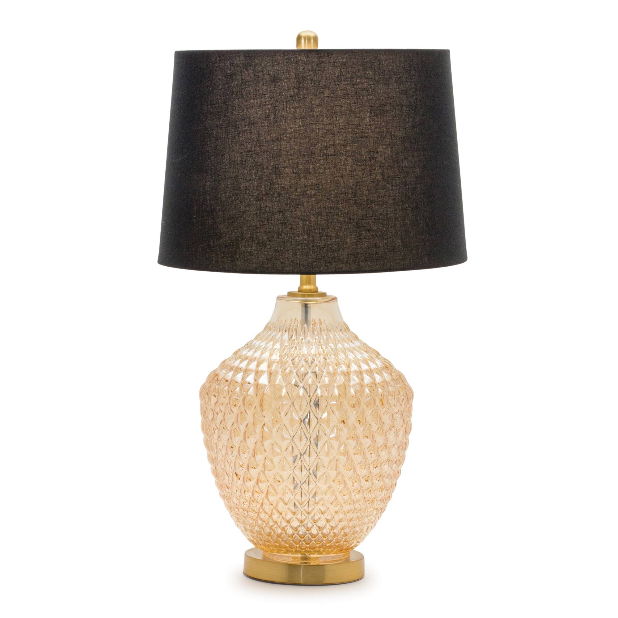 28.5" Textured Glass Lamp
