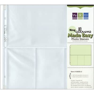 We R Memory Keepers® 12 x 12 Ring Photo Sleeves